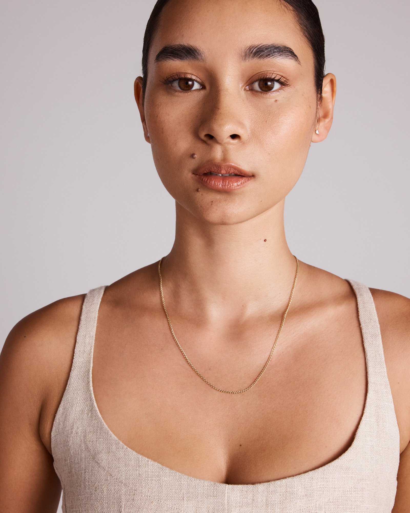 50cm (20") 1.96mm Width Semi Solid Curb Chain in 10kt Yellow Gold