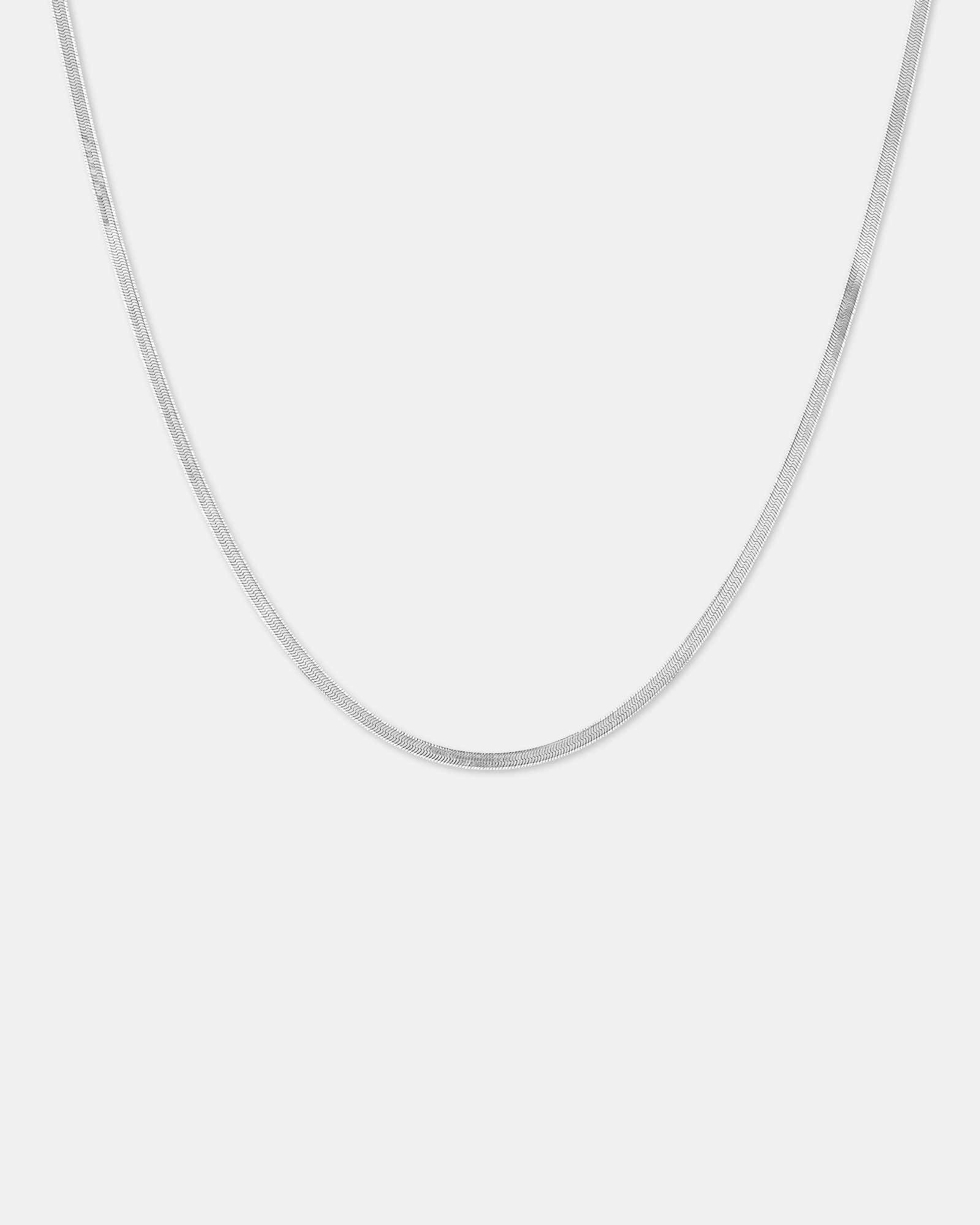 45cm (18”) 2mm-2.5mm Width Herringbone Chain 10kt Yellow Gold