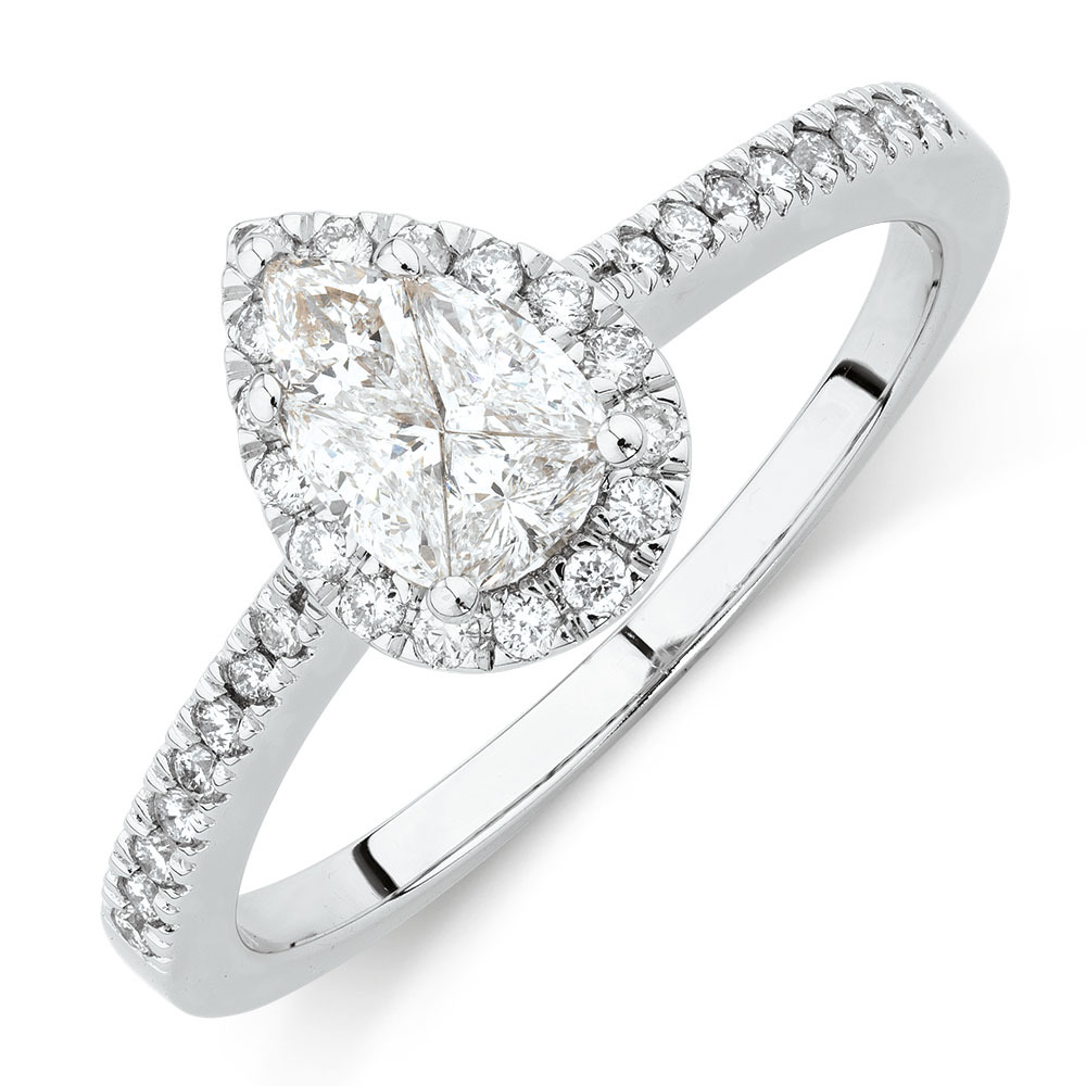 michael hill pear shaped ring