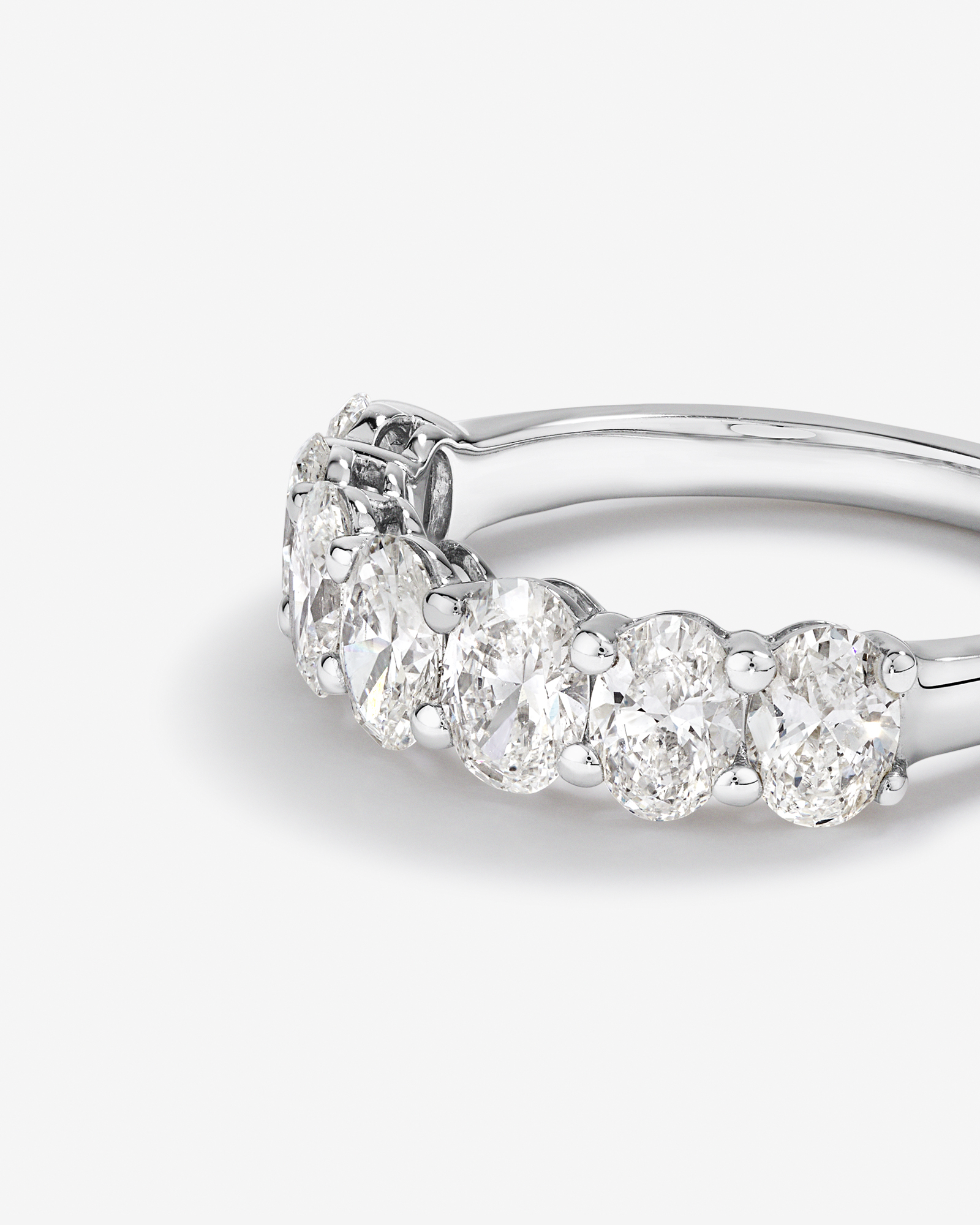 Wedding Band with 2.00 Carat TW Laboratory Grown Diamonds in 14kt White Gold