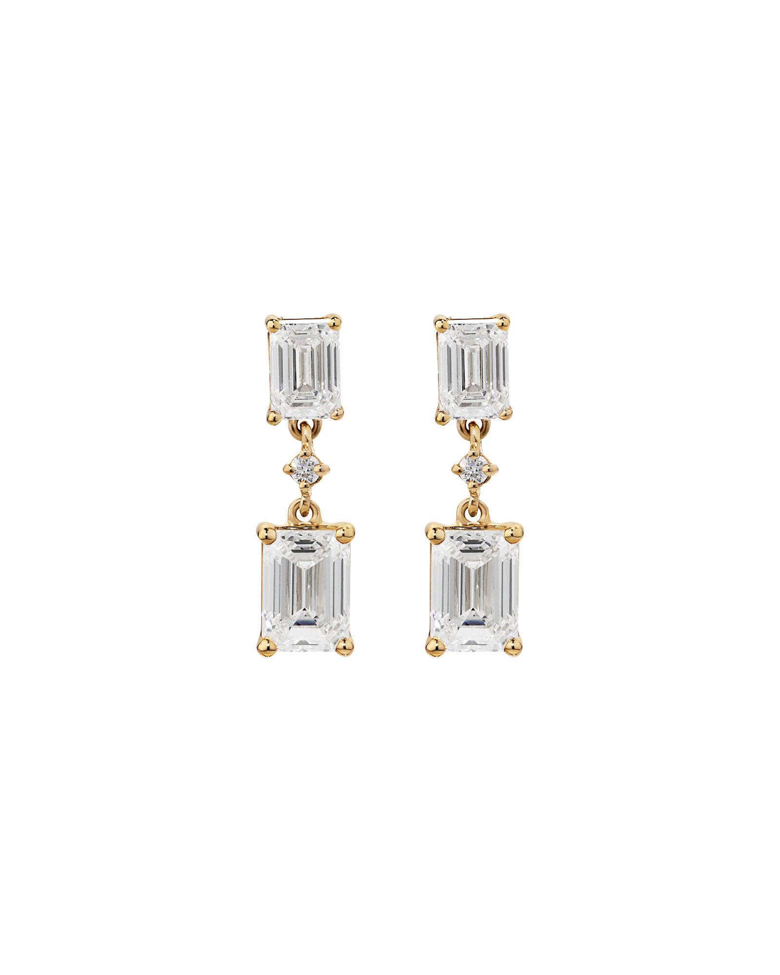 1.51TW Laboratory-grown Diamond Drop Earrings in 10kt Gold