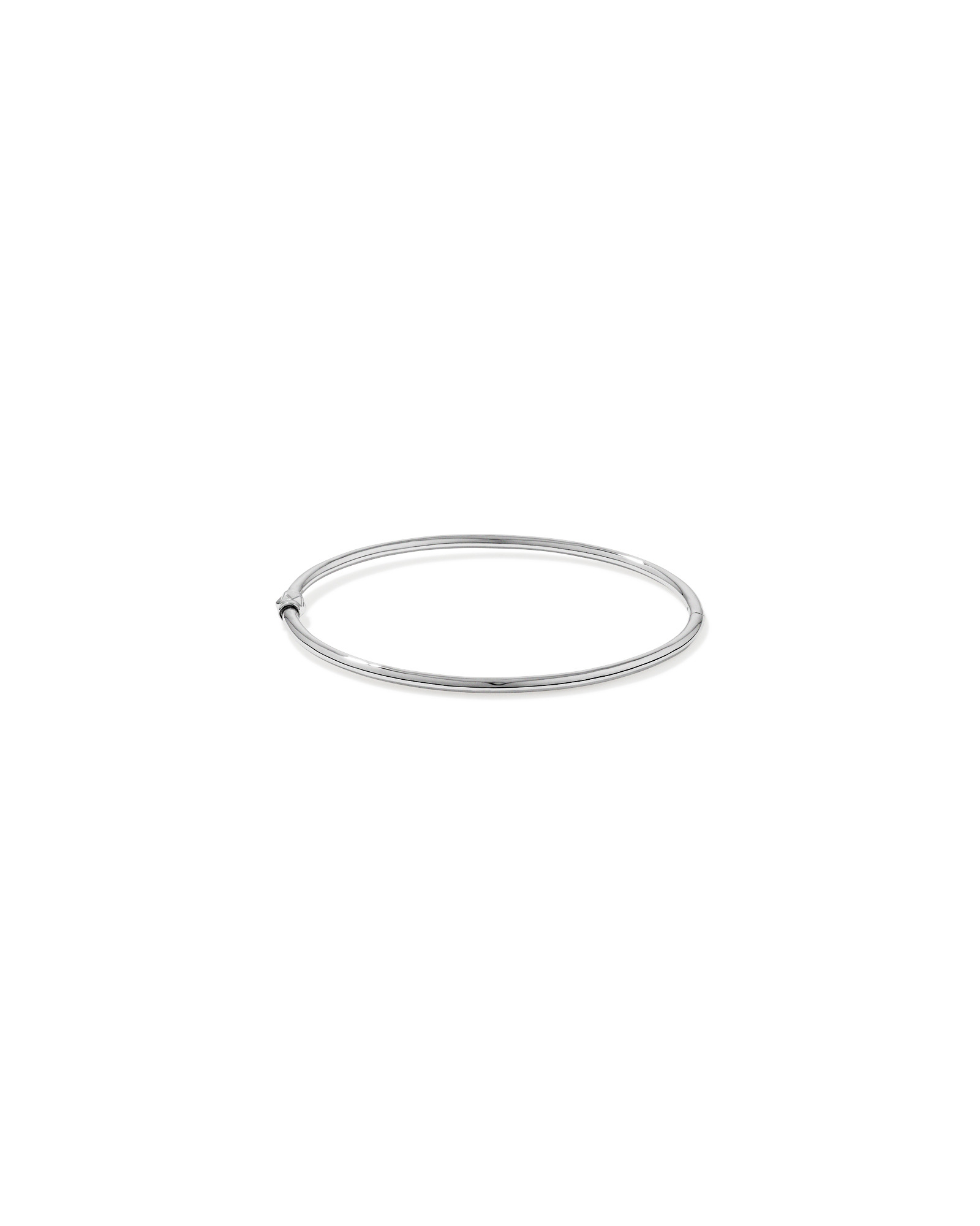 60mm Hinged Pendant Bar Bangle in Sterling Silver