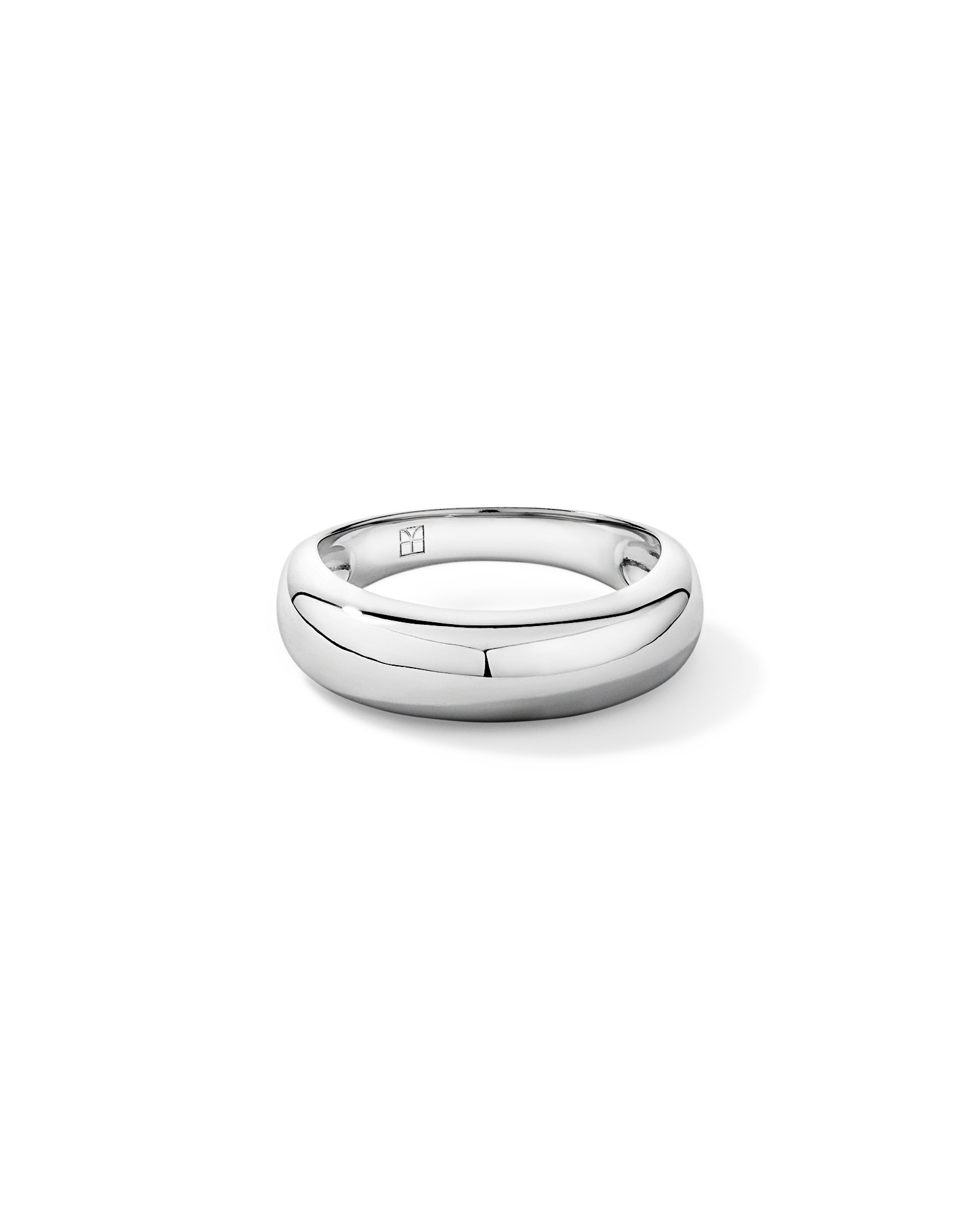 Polished Dome Ring in Sterling Silver