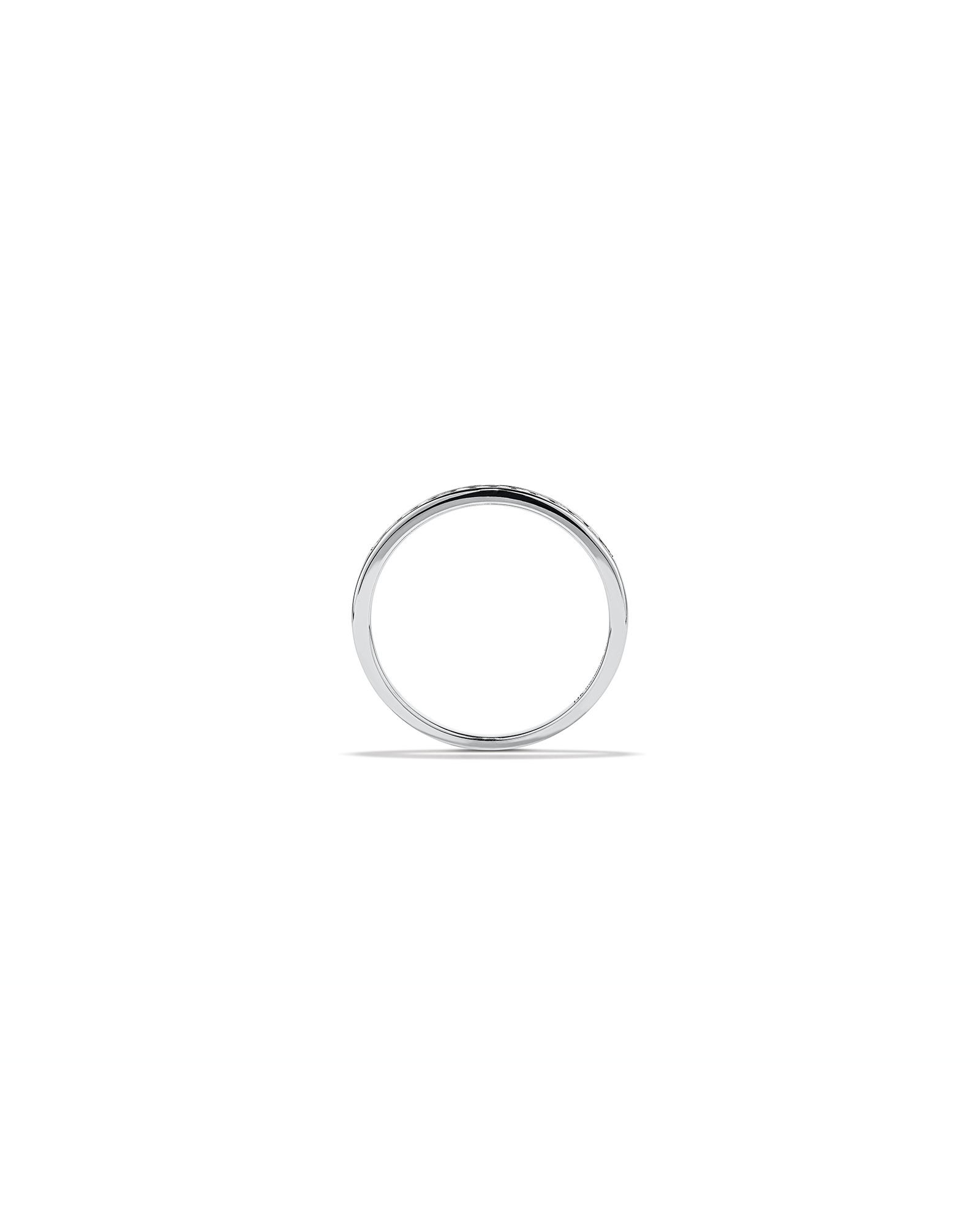 Carat TW Channel Set Diamond Wedding Ring in 14kt White Gold
