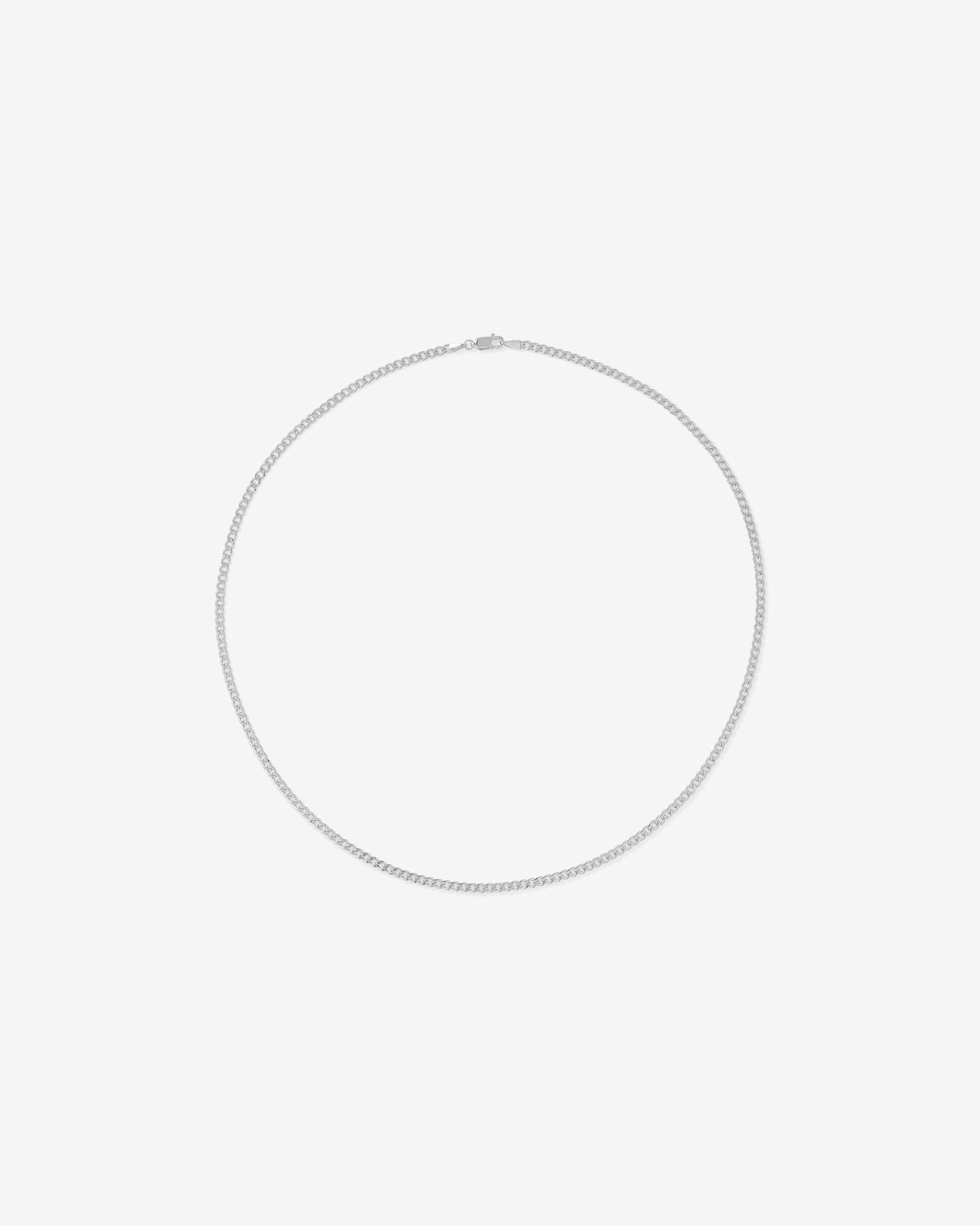 60cm (20") 2.95mm Width Semi Solid Diamond Cut Curb Chain in 10kt Gold