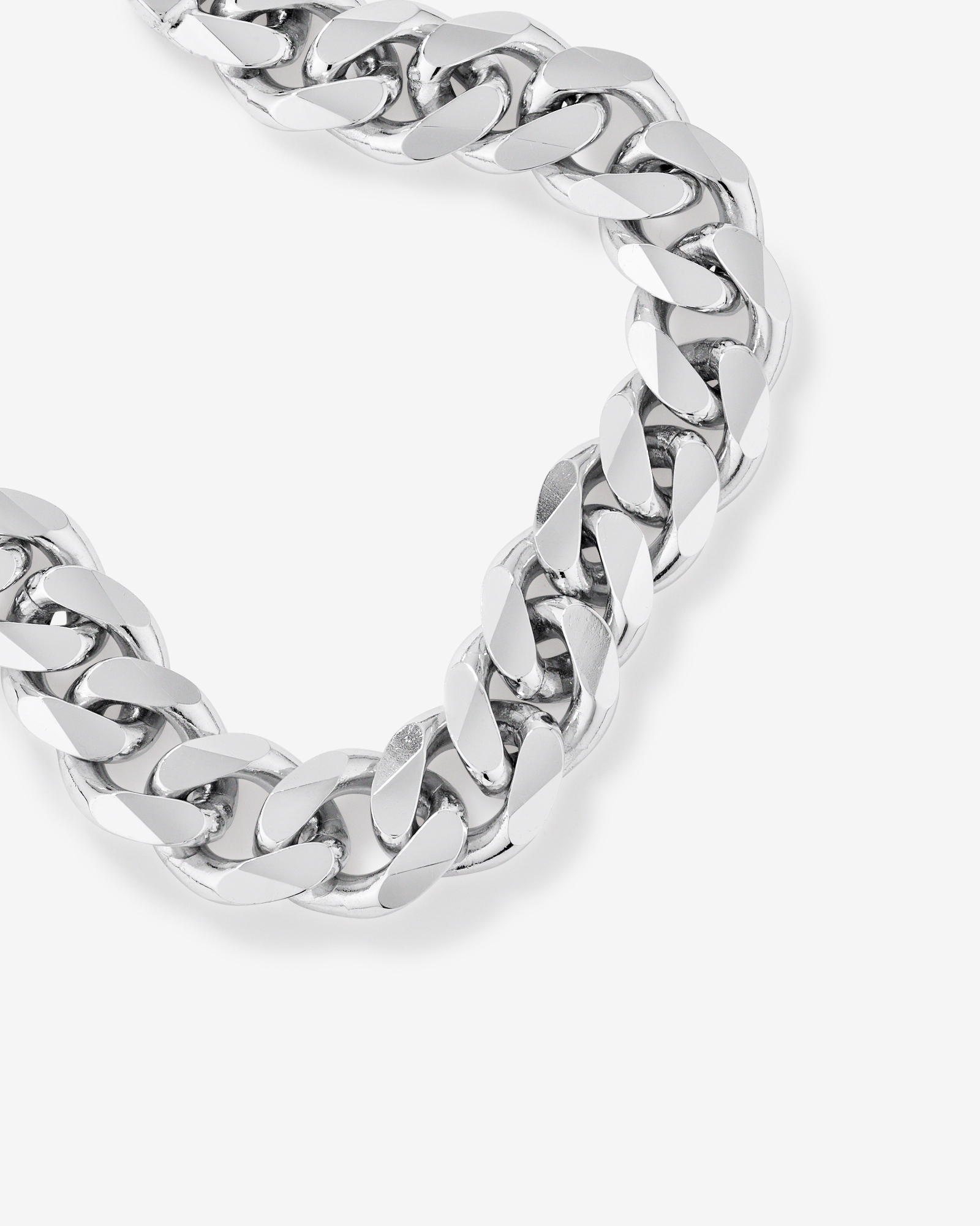 Bracelet Gourmette de 11,3mm en Argent Sterling