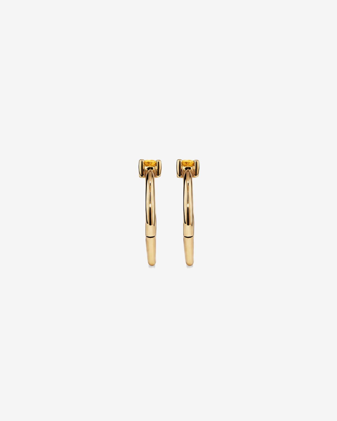 10mm Citrine Accent Sleepers in 10kt Yellow Gold