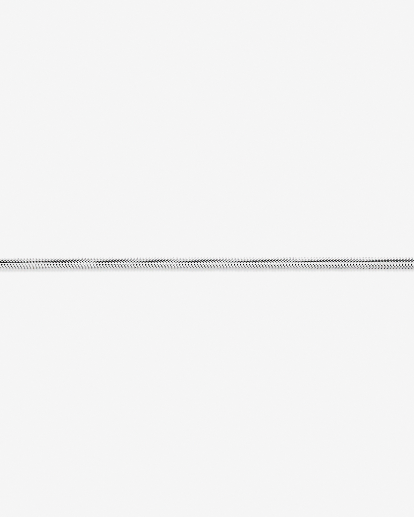 50cm (20") 3mm Width Oval Snake Chain in Sterling Silver