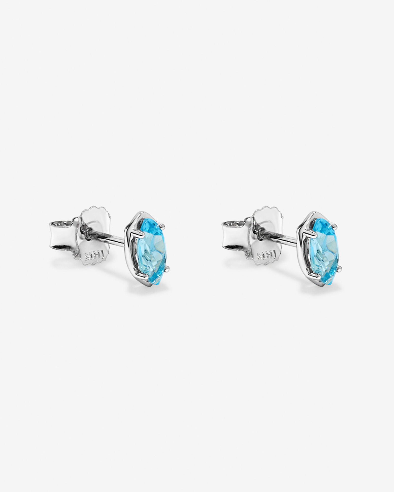 Boucles d’oreilles en topaze bleu suisse taille marquis en argent sterling