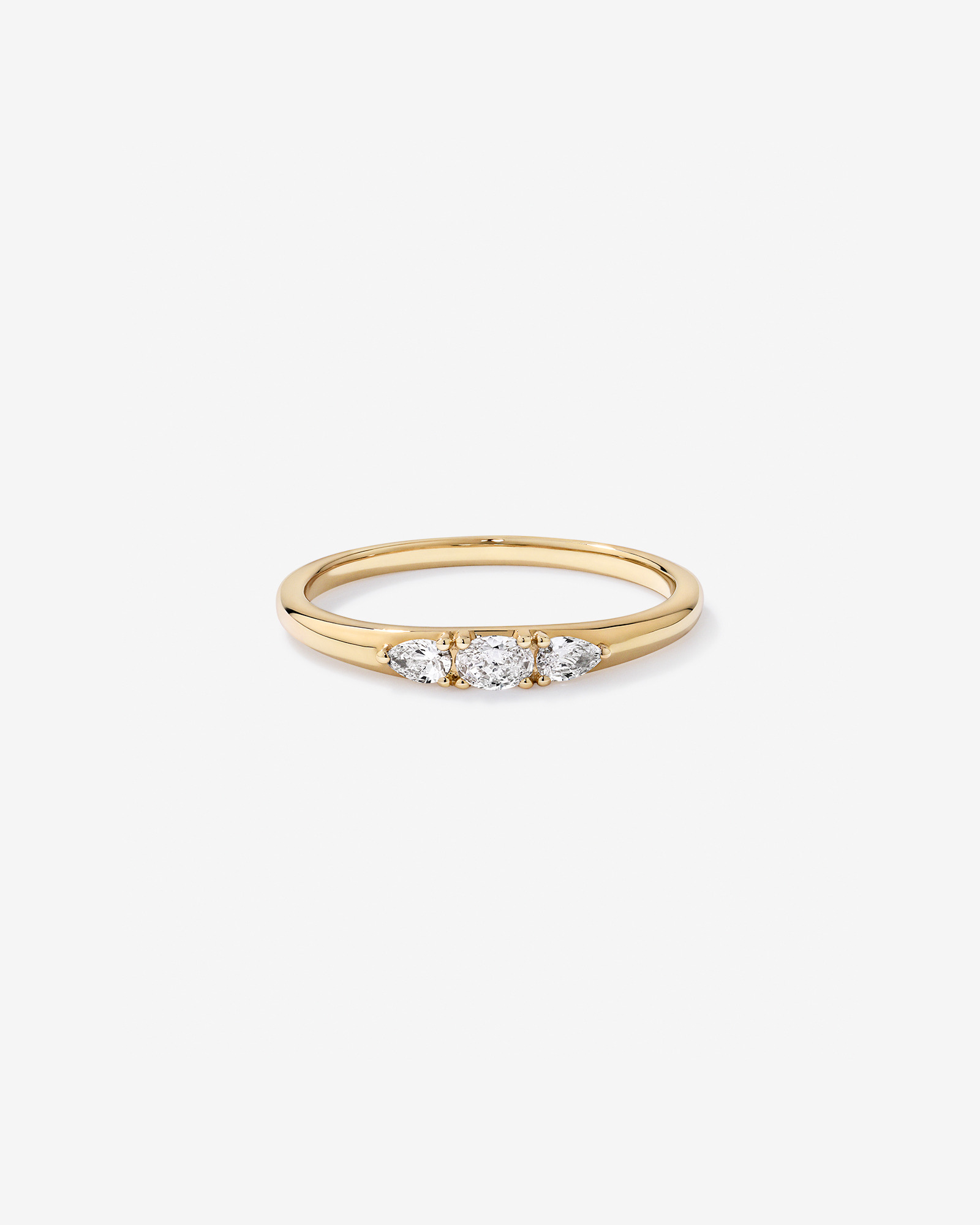0.18TW Lab Diamond Stacker Ring 10kt Gold