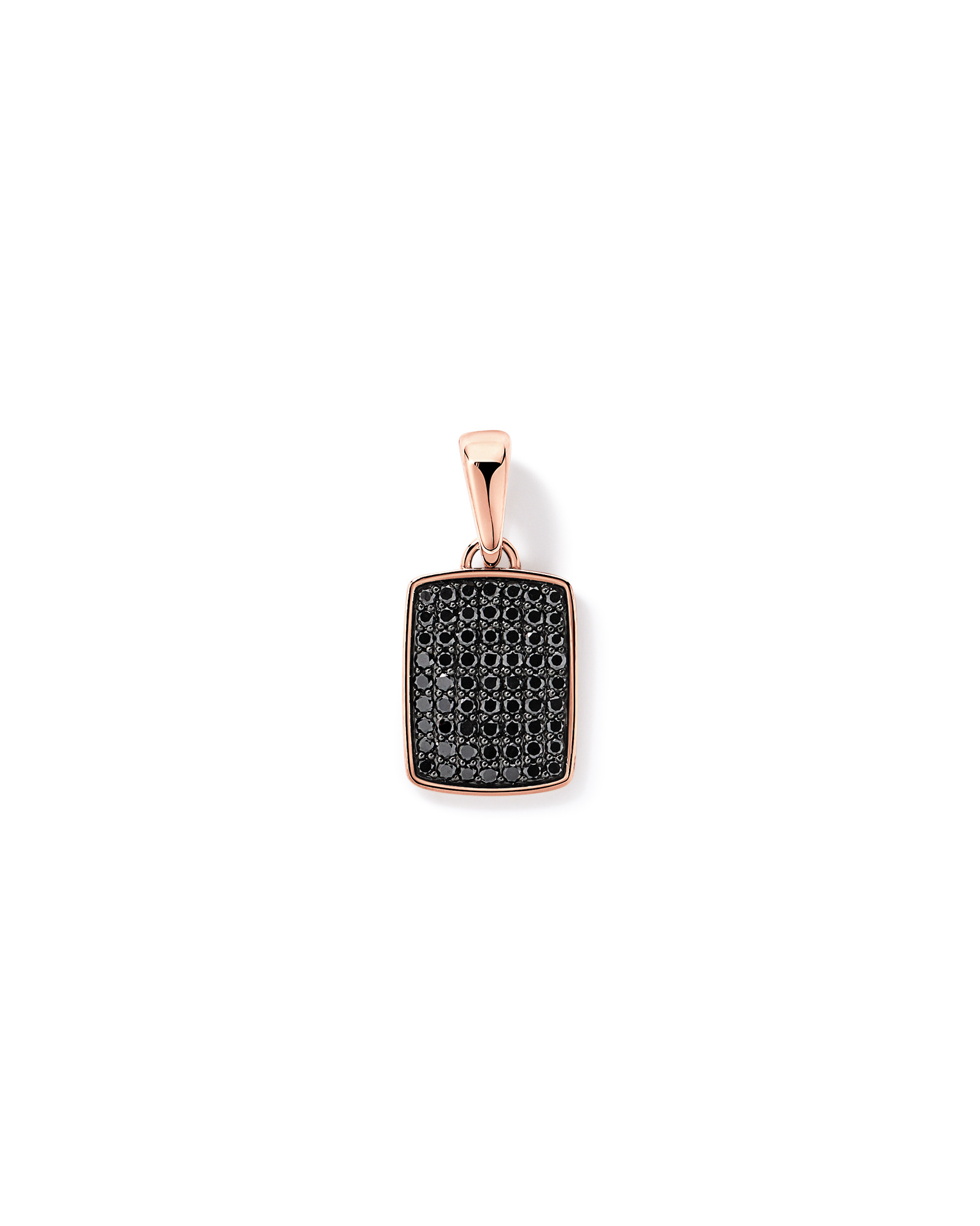 1.00 Carat TW Black Diamond Pendant in 10kt Rose Gold