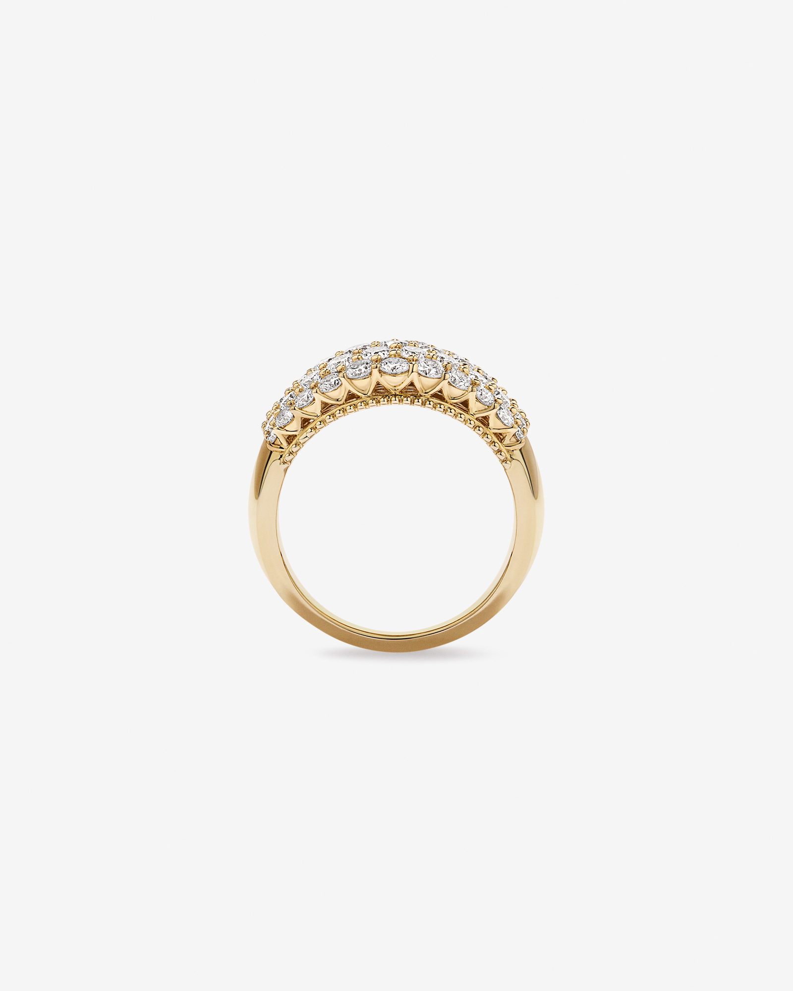 2.00TW Lab Diamond Cluster Ring 10kt Gold