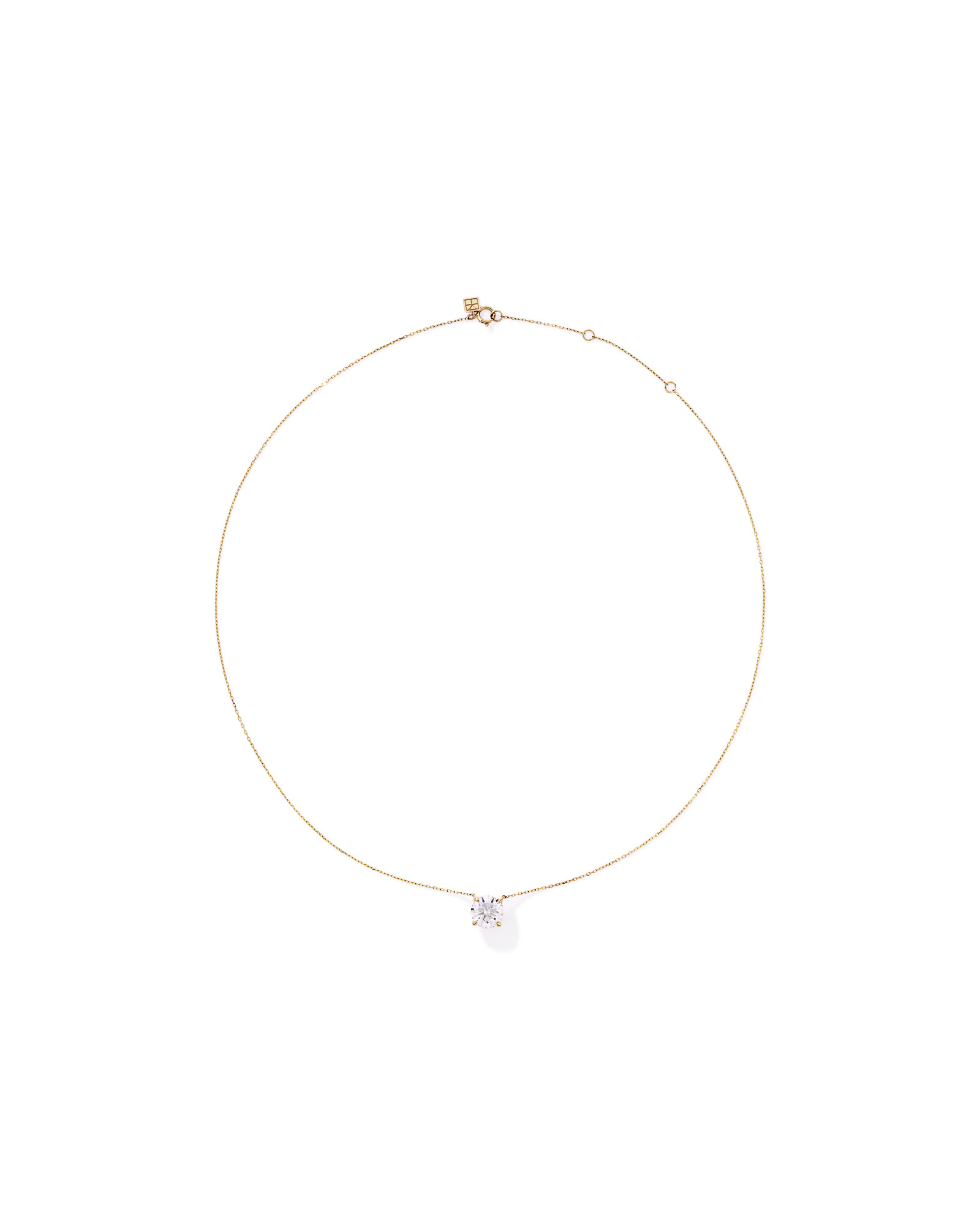 2.18 Carat TW Laboratory-Grown Round Diamond Pendant with Marquise Laboratory-Grown Diamond Feature in 10kt Yellow Gold
