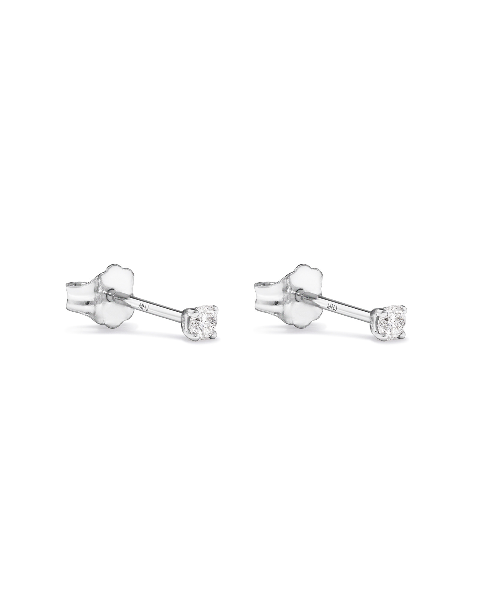 0.10 Carat TW Diamond Mini Solitaire Stud Earrings 10kt Yellow Gold