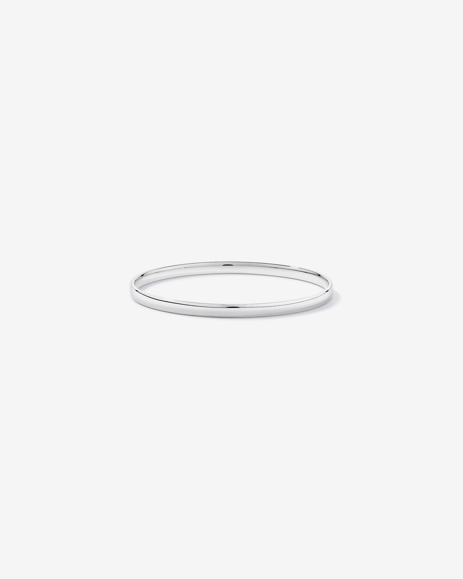 65mm Solid Oval Classic Bangle in Sterling Silver