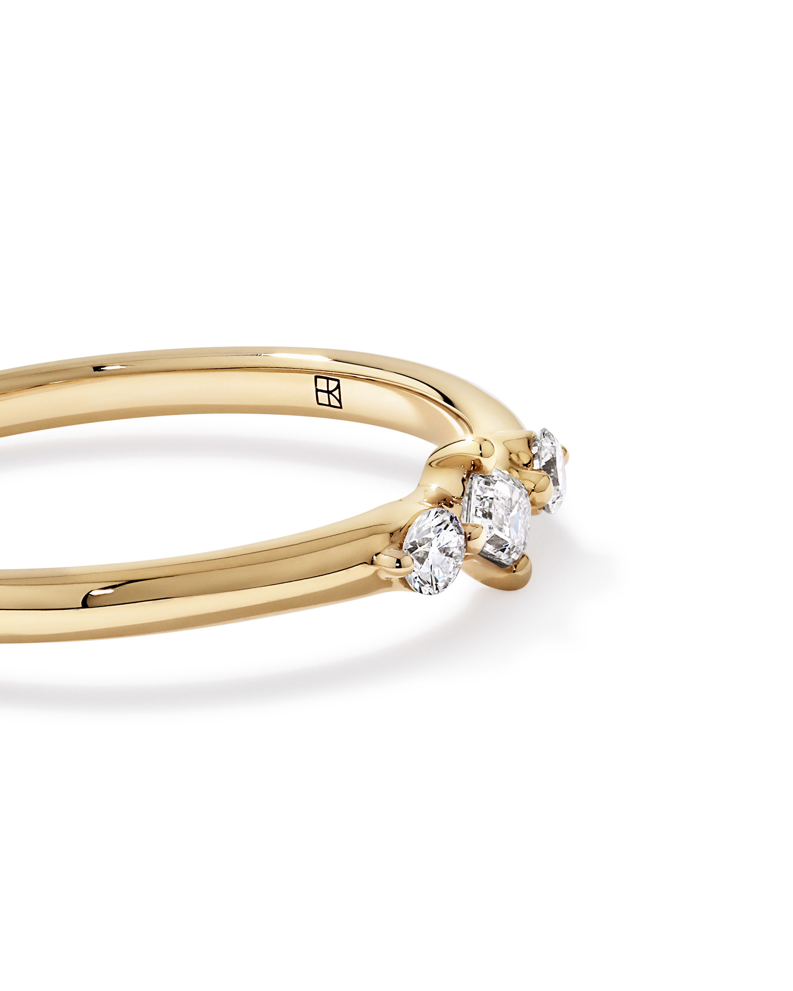 Bague empileuse en diamant de laboratoire 0,15TW or 10 carats