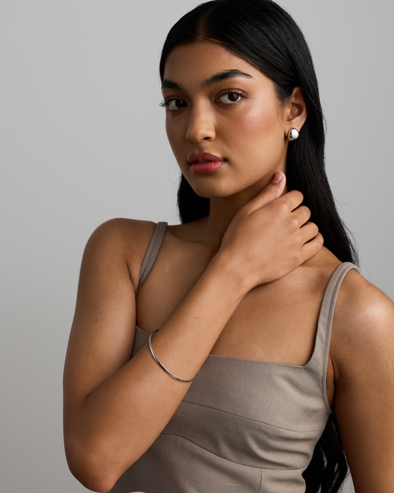 65mm (2.56") 3mm Width Solid Round Bangle in Sterling Silver