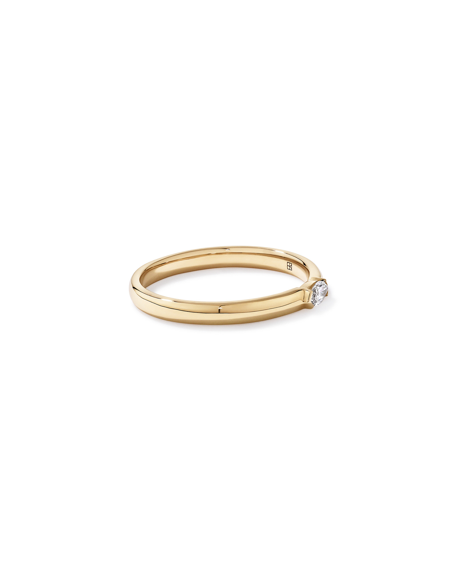 Lab Diamond Stacker Ring 10kt Gold