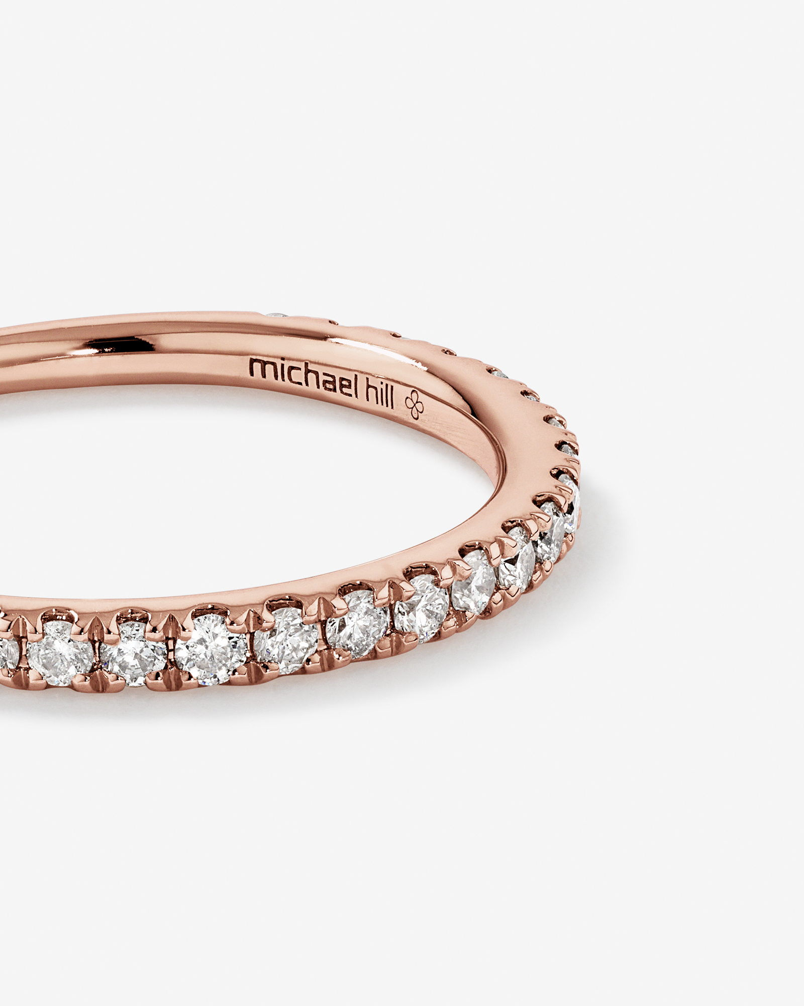 Bague de Mariage de Diamant de 0,34 Carat TW en Or Rose 14kt