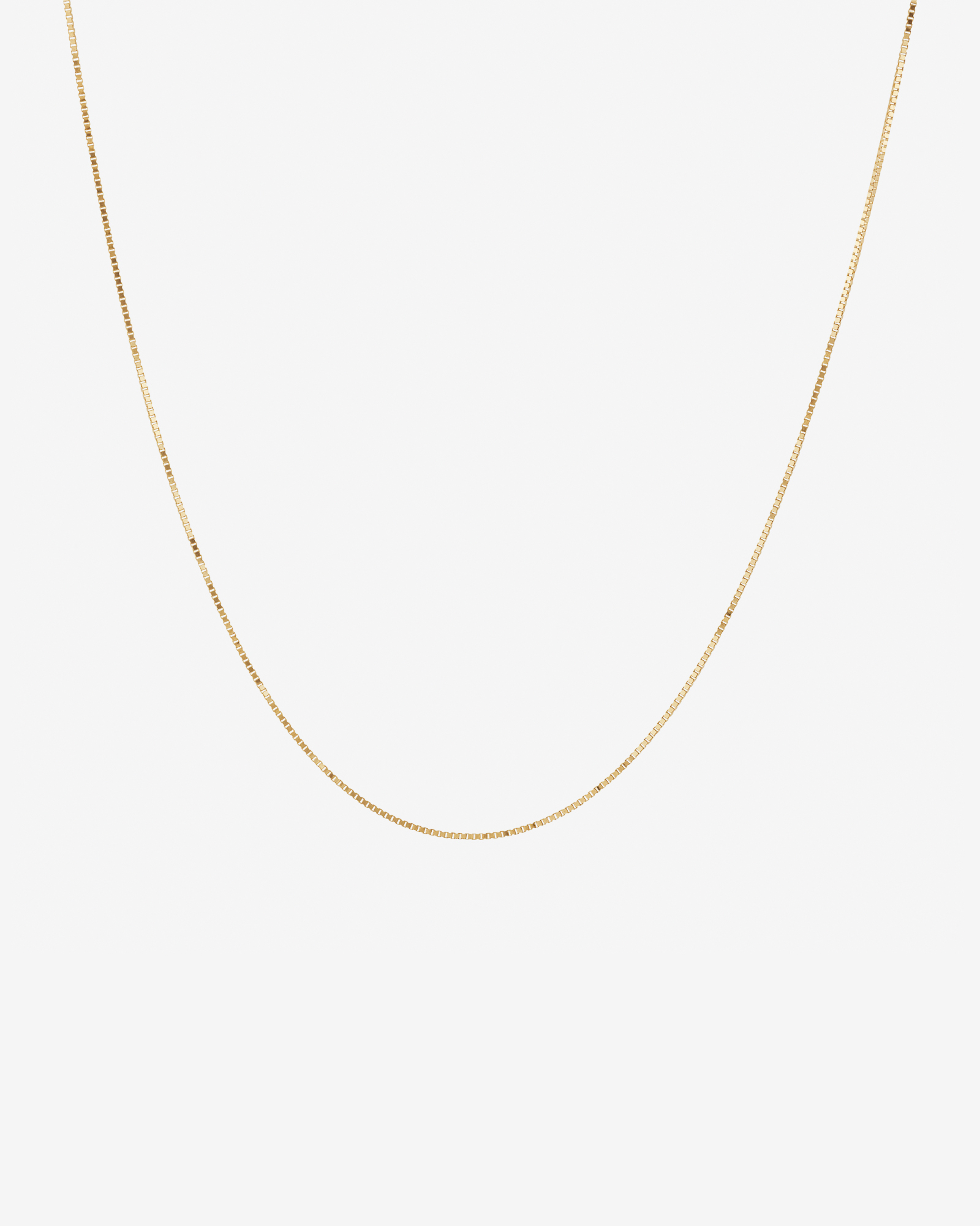 45cm (18") 0.85mm Width Diamond Cut Box Chain in 14kt Yellow Gold