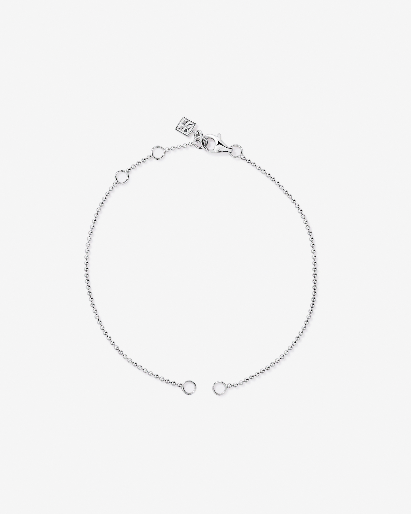 18cm (7") Micro Ball Open Bracelet in Sterling Silver