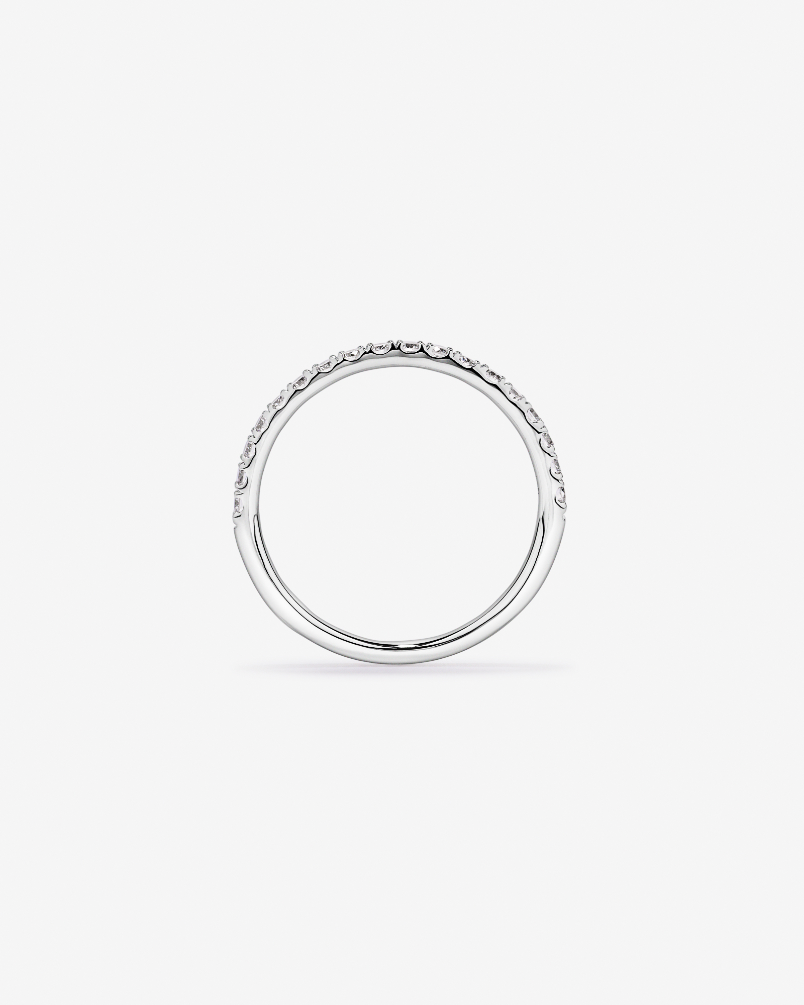 0.34TW Round Brilliant Laboratory-Grown Diamond Wedding Band 14kt White Gold