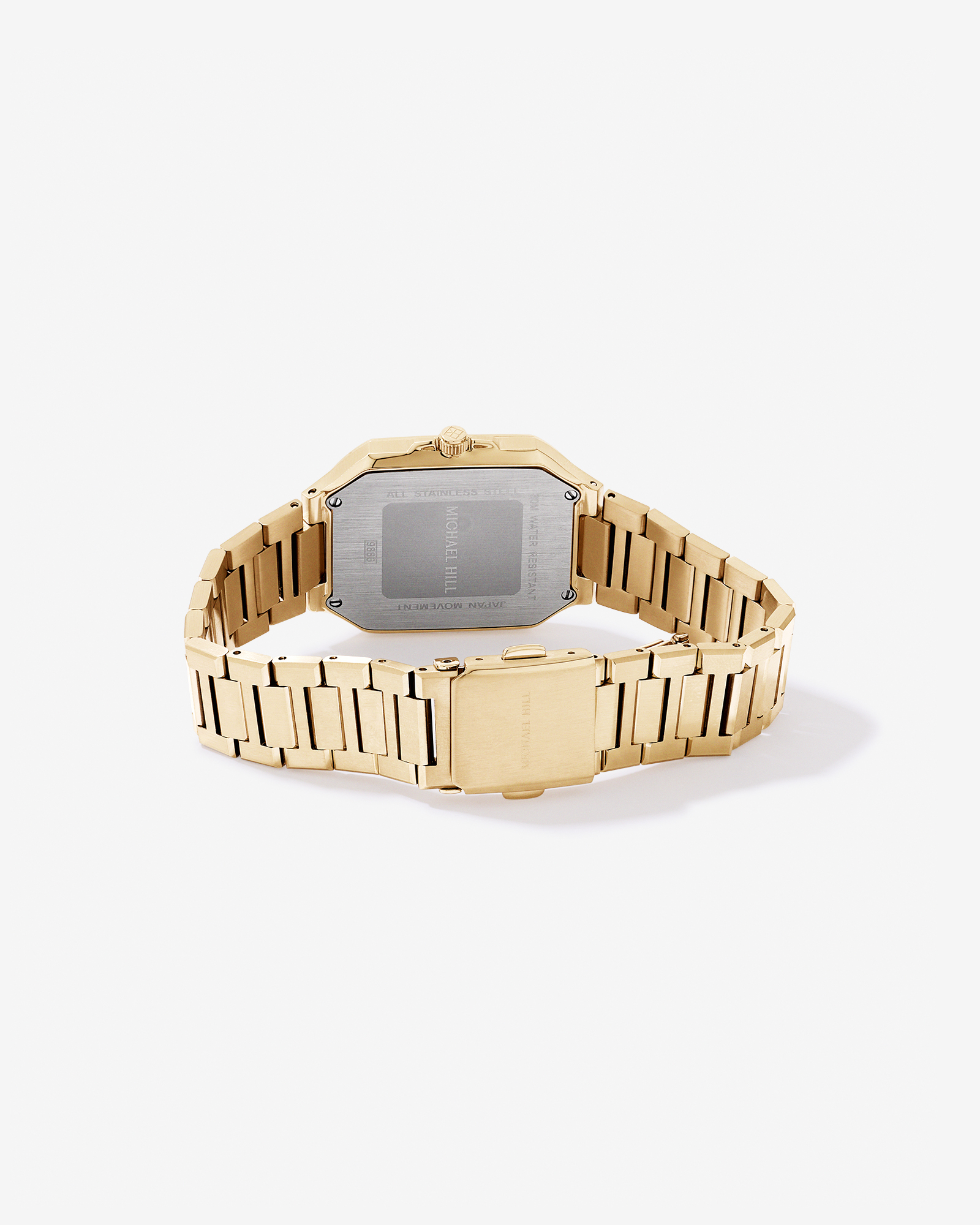 Men's Quartz Watch with Black Dial in Gold Tone Stainless Steel