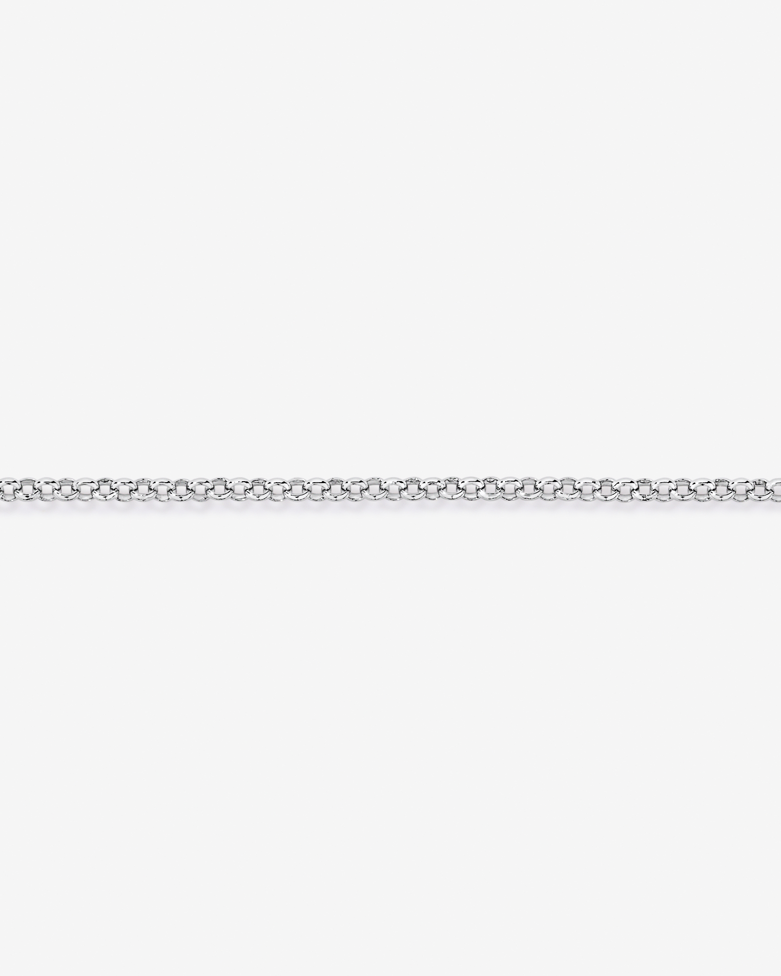Oval Belcher Bracelet in Sterling Silver