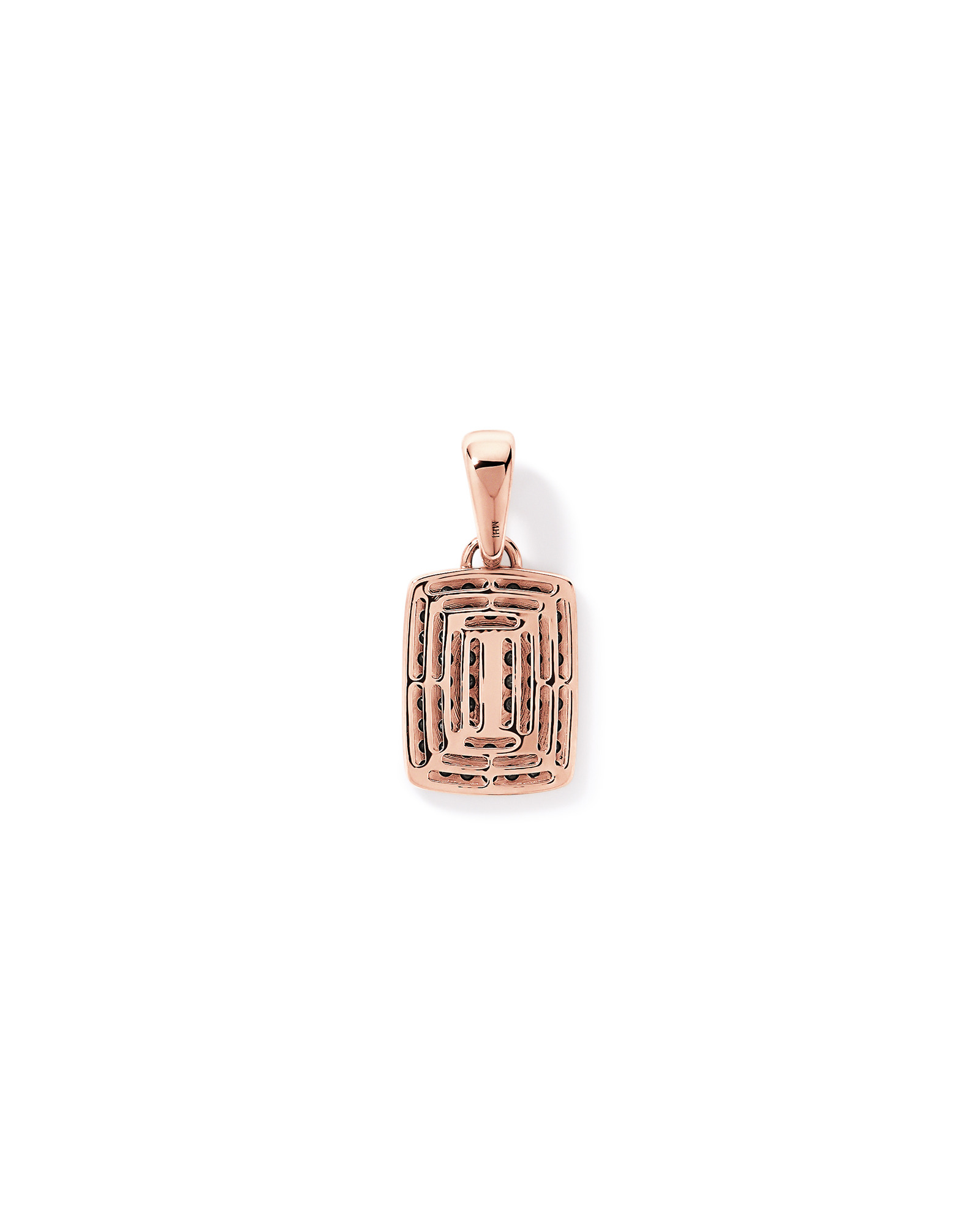1.00 Carat TW Black Diamond Pendant in 10kt Rose Gold