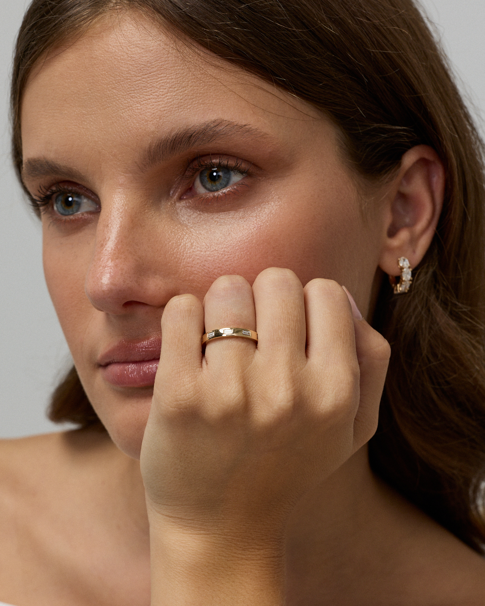0.22TW Baguette Laboratory-Grown Diamond Wedding Band in 14kt Yellow Gold