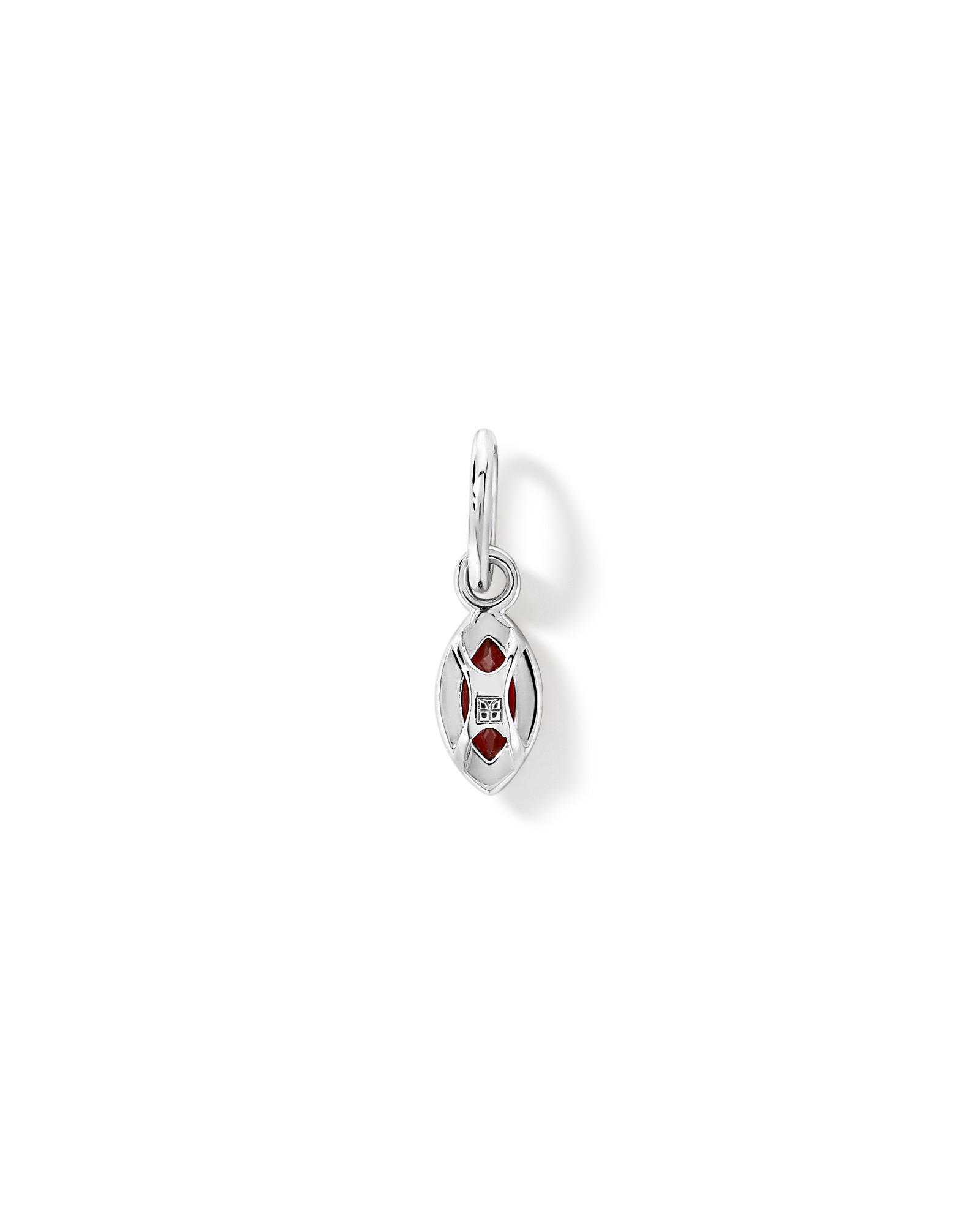 Pendentif en grenat taille marquise en argent sterling