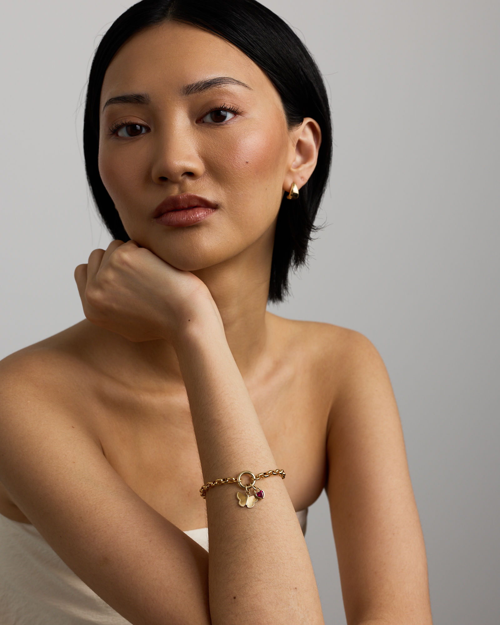 Sunray Butterfly Pendant in 10kt Yellow Gold