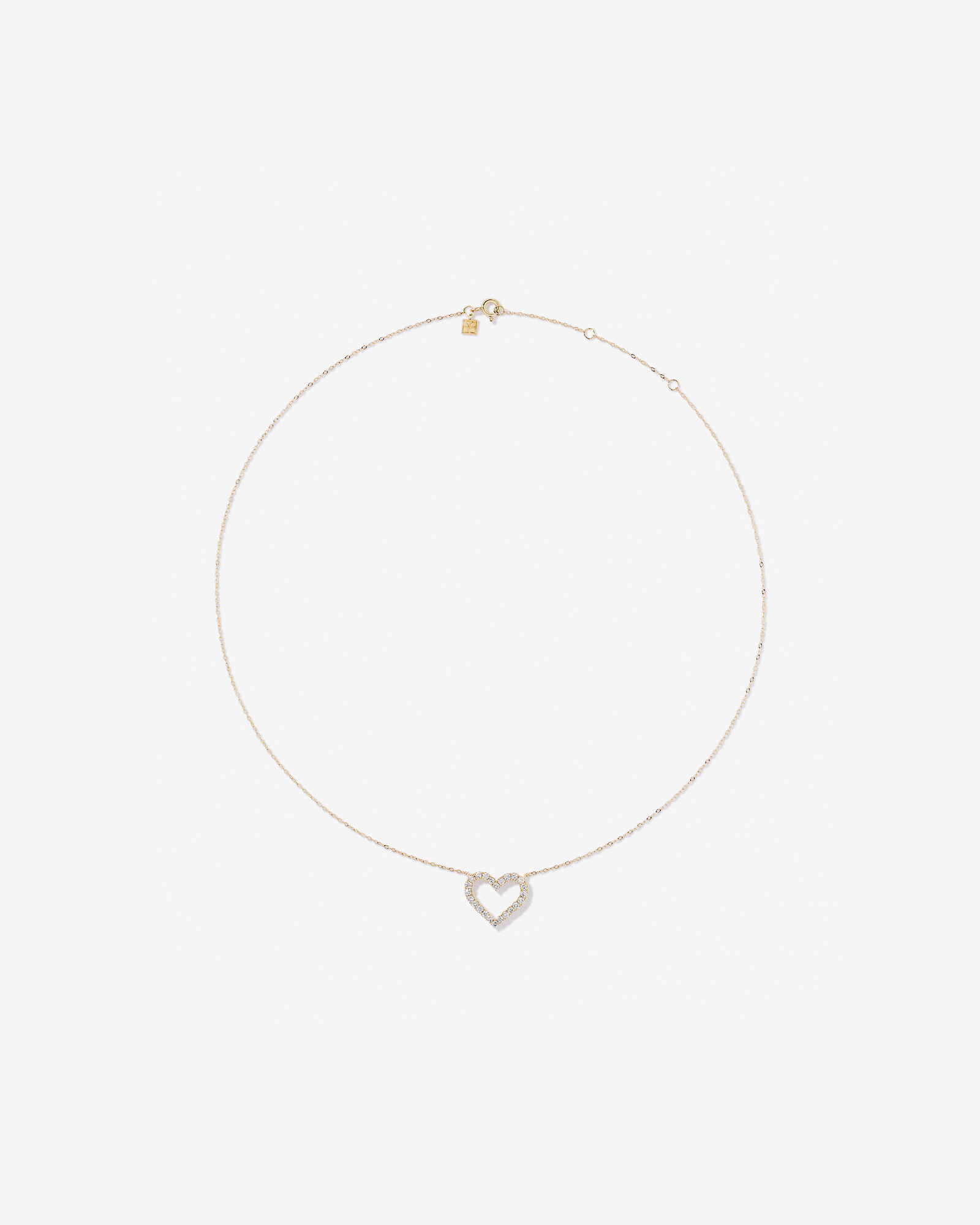 0.50 Carat TW Diamond Ethereal Heart Pendant in 10kt Yellow Gold