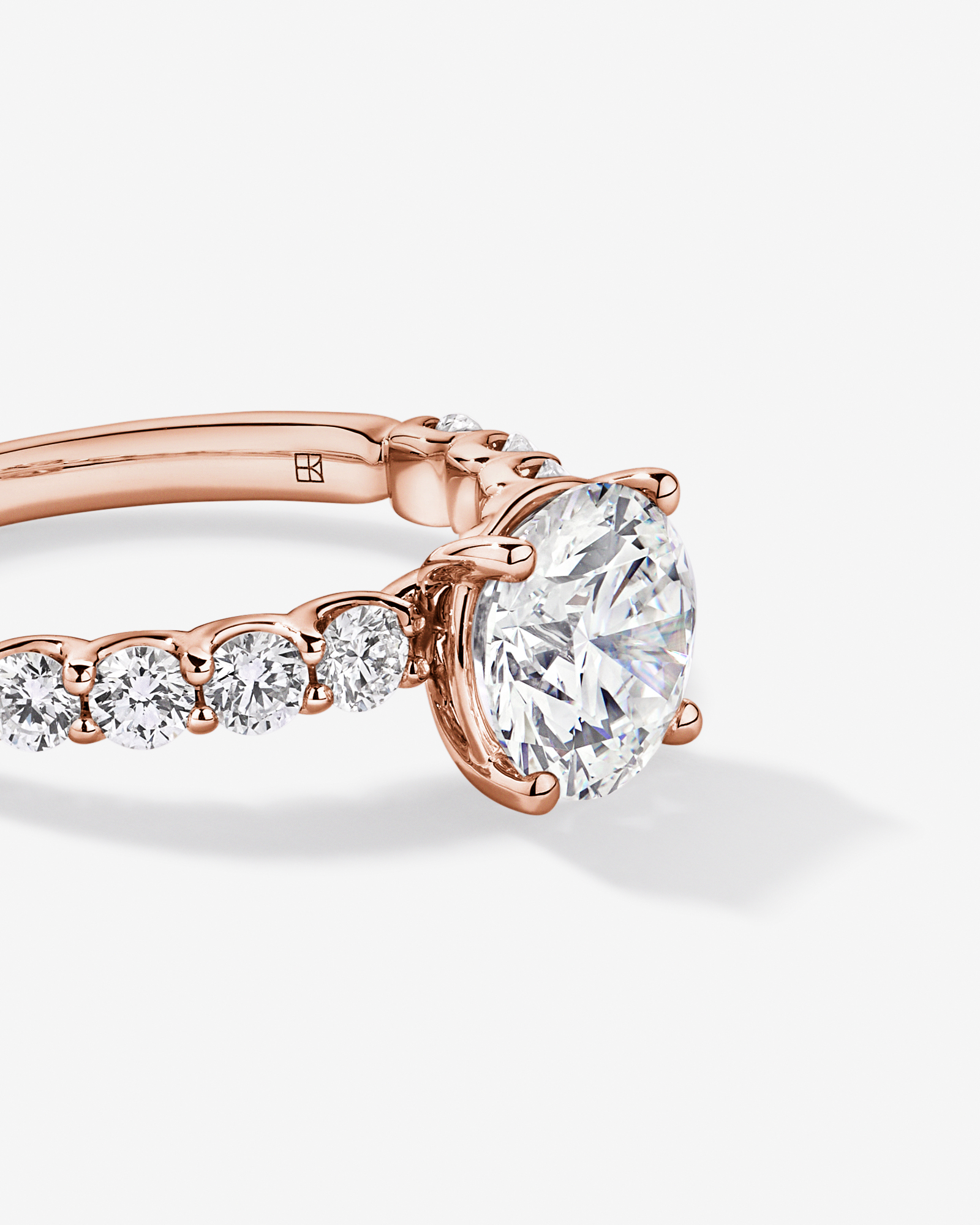 2.75TW Round Brilliant Laboratory-Grown Diamond Engagement Ring 14kt Rose Gold