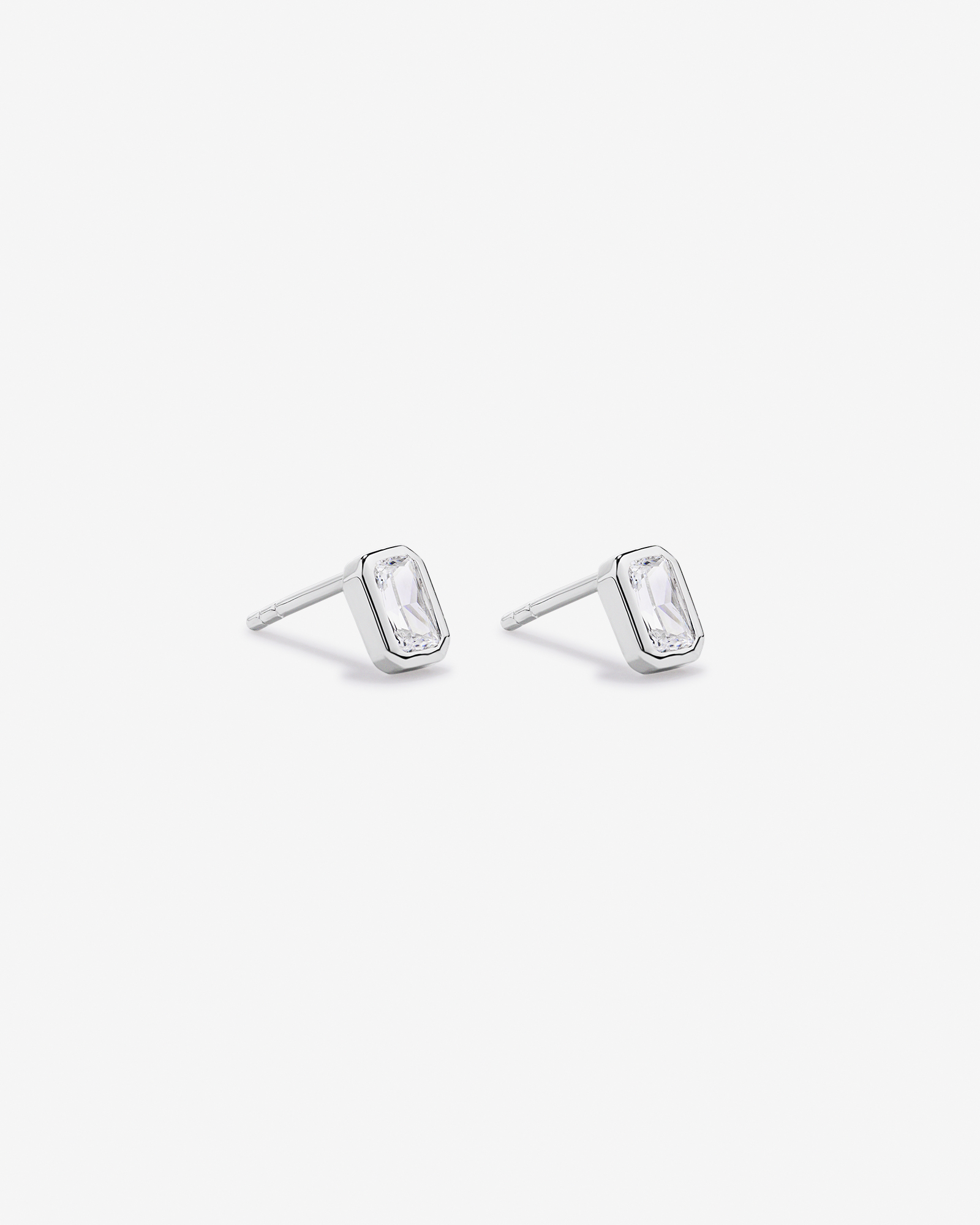 19cm Radiant-Cut Cubic Zirconia Bracelet and Stud Earring Gift Set in Sterling Silver