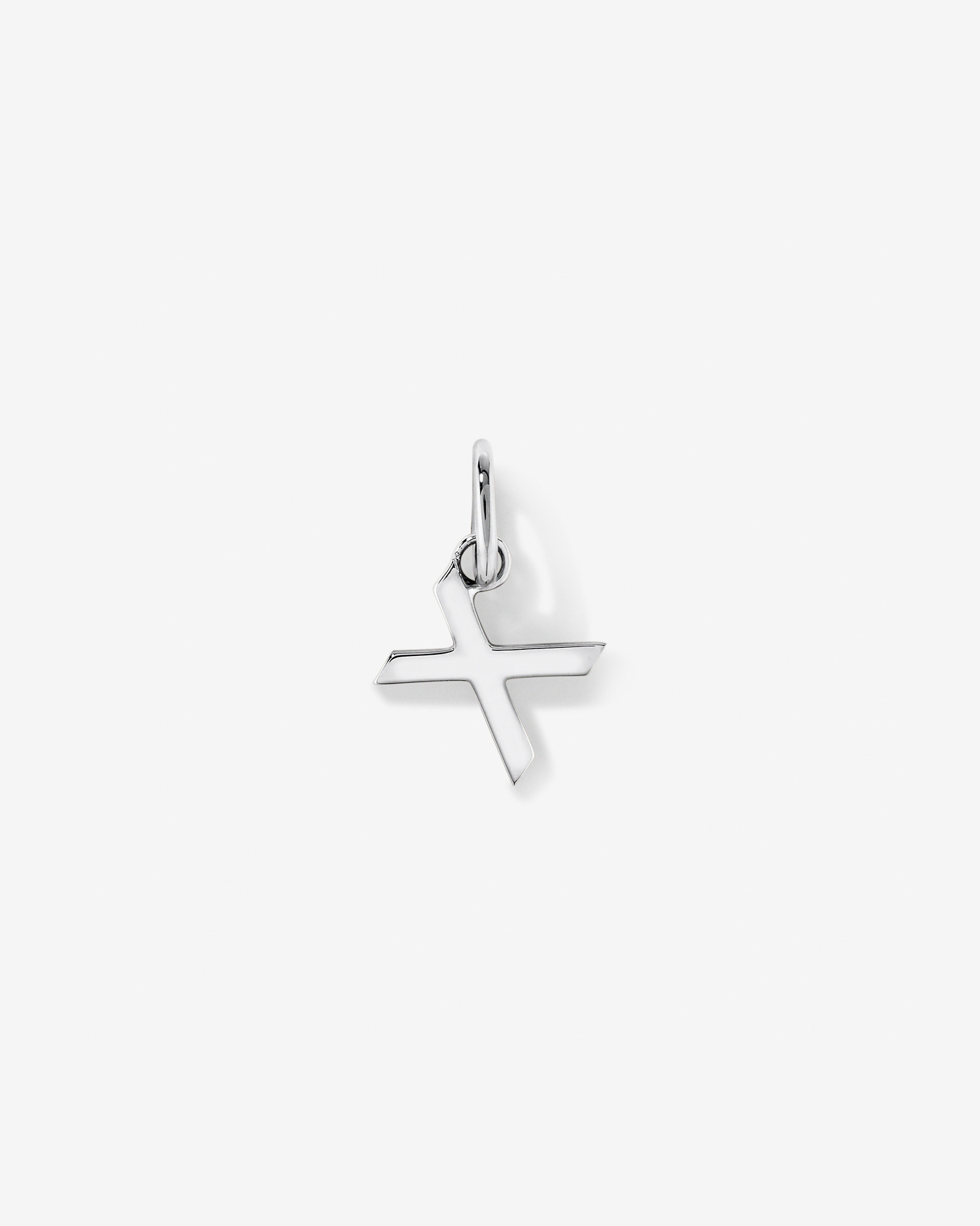 Pendentif initiale lettre en argent sterling