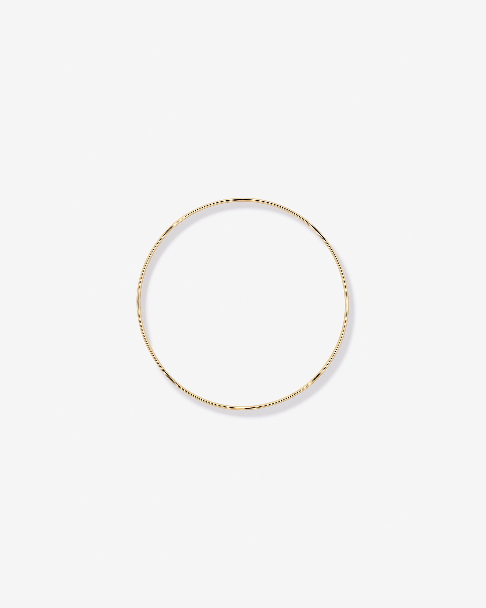 Classic Round Bangle in 10kt Yellow Gold