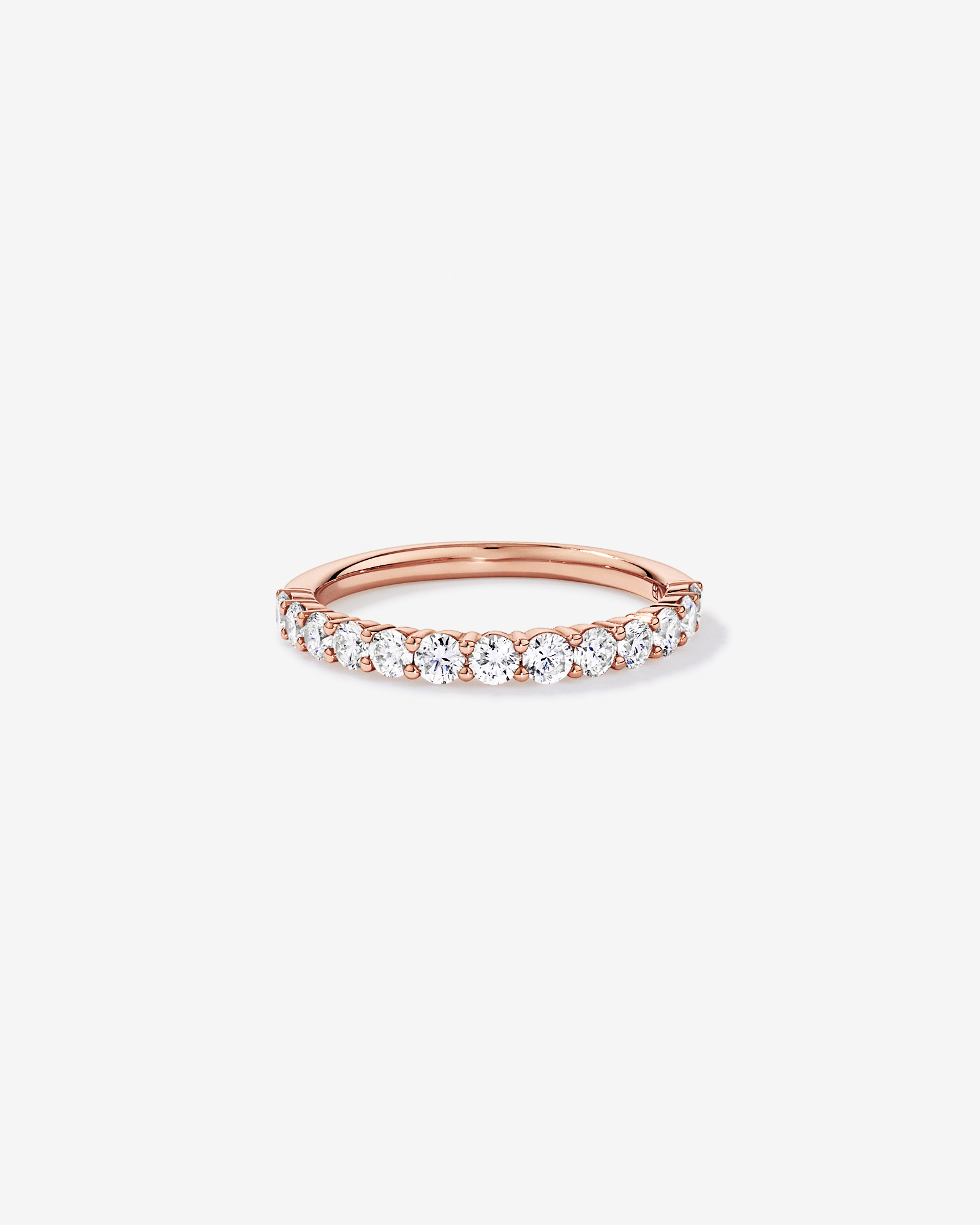 0.75 Carat TW Laboratory-Grown Diamond Wedding Band 10kt Rose Gold