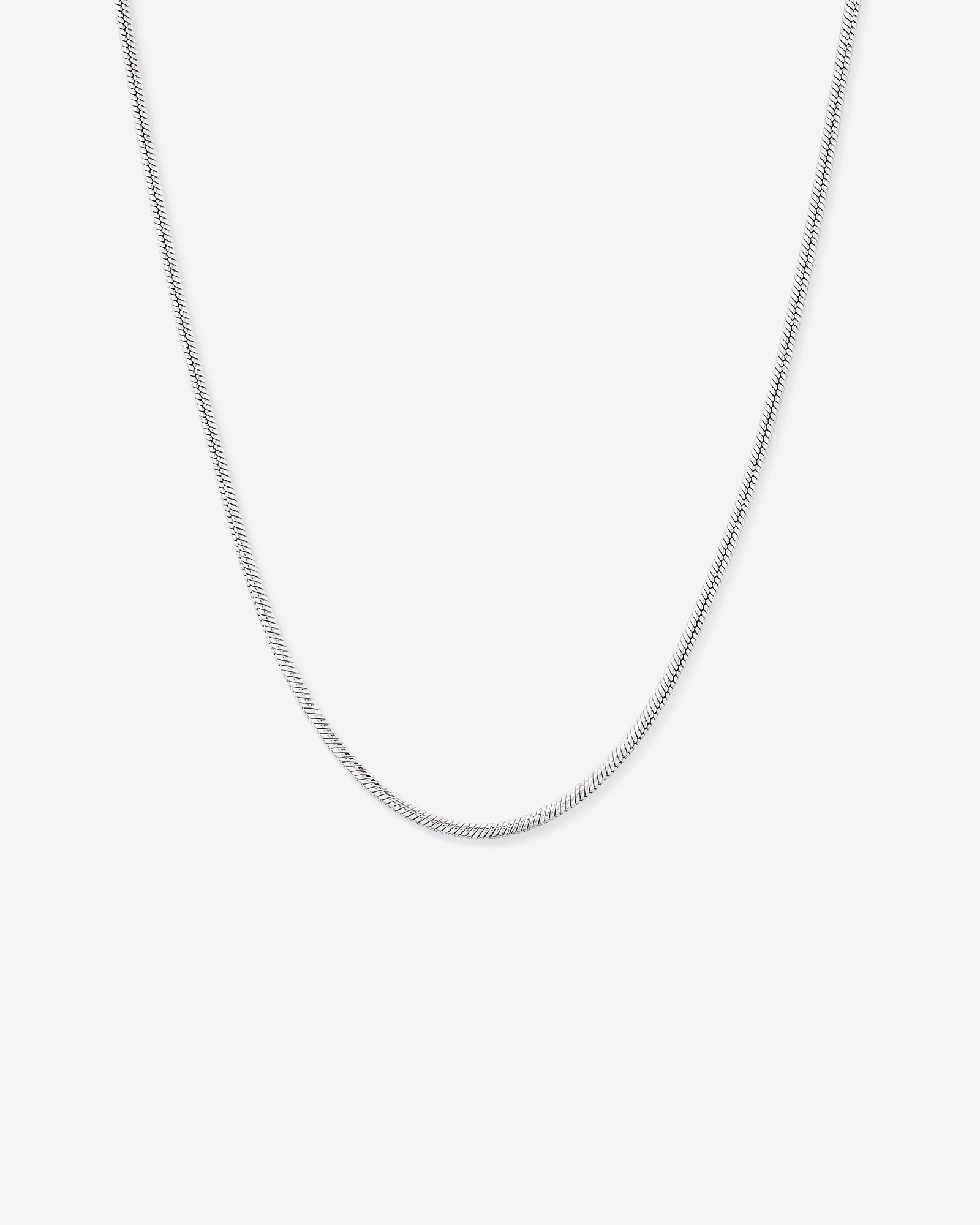 50cm (20") Round Snake Chain in Sterling Silver