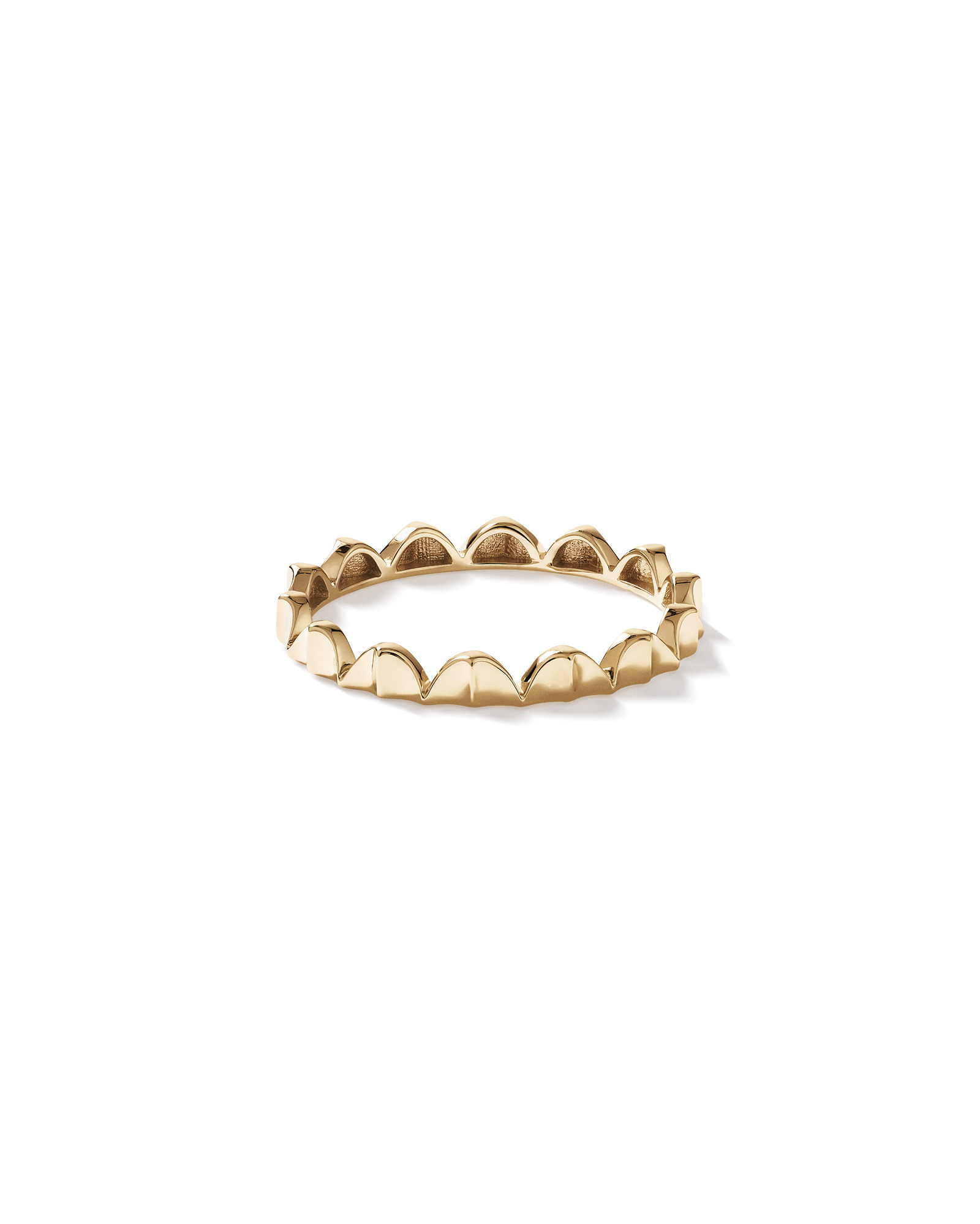 Signature Connect Curve Ring 10kt Yellow Gold