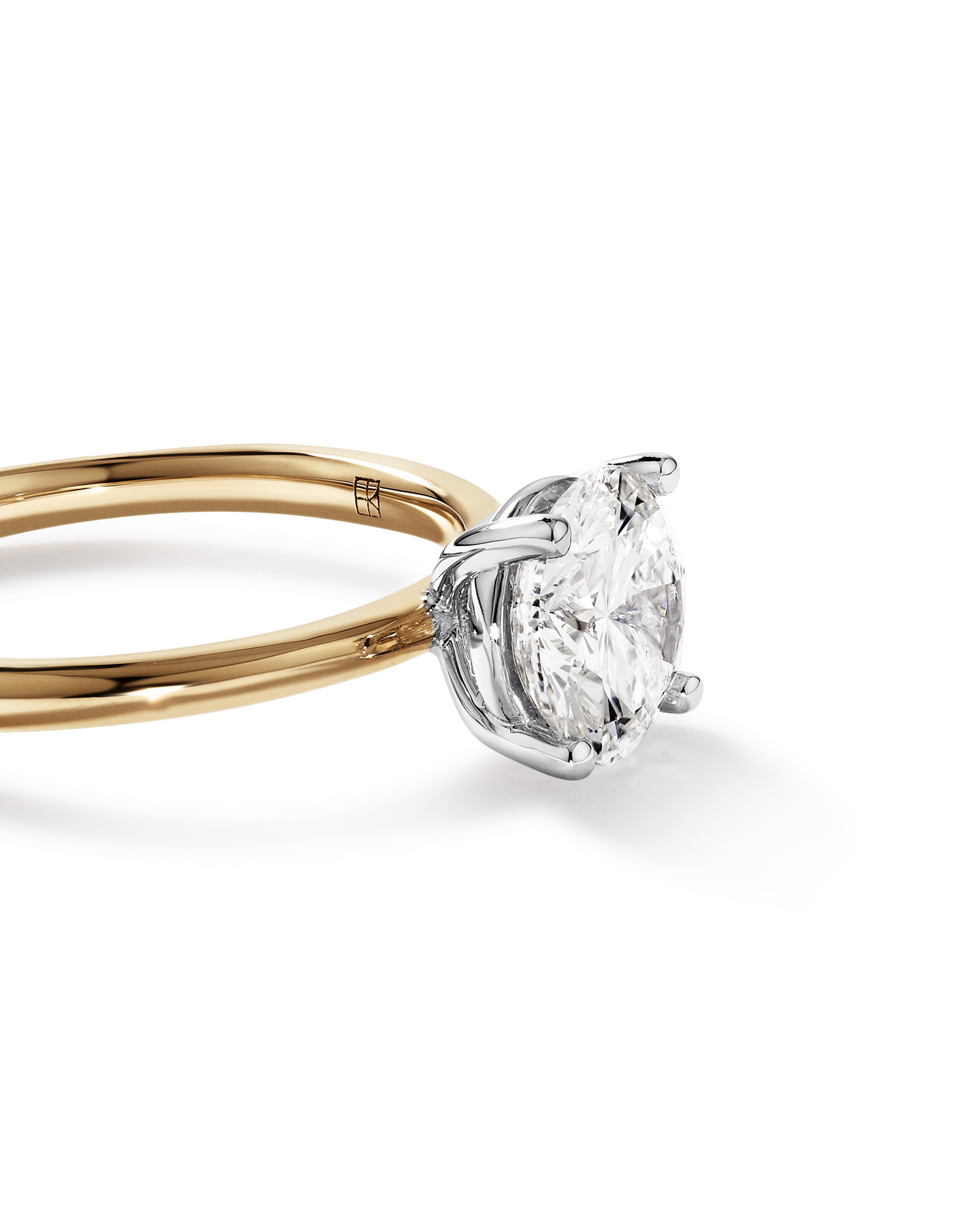 1.50 Carat TW Round Brilliant Signature 101 Solitaire Diamond Ring in 14kt Yellow & White Gold