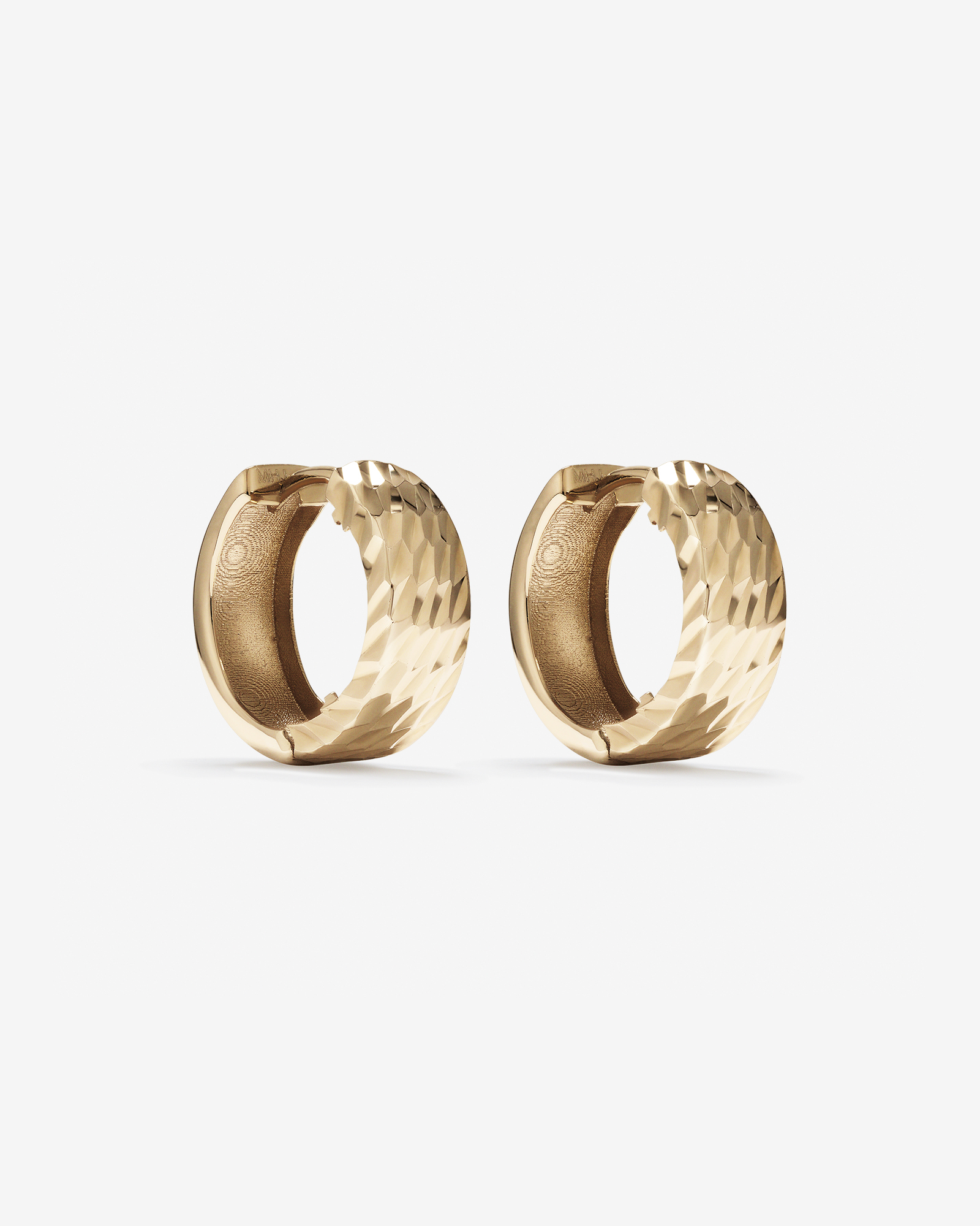 11mm Huggie Earrings 10kt Yellow Gold