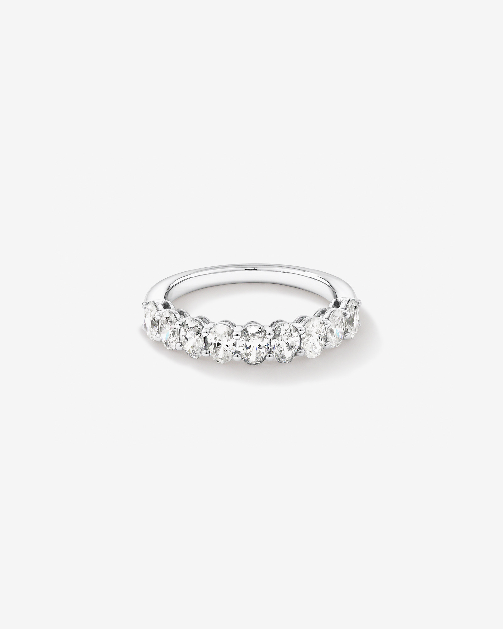1.17 Carat TW Oval Laboratory-Grown Diamond Wedding Ring 14kt White Gold