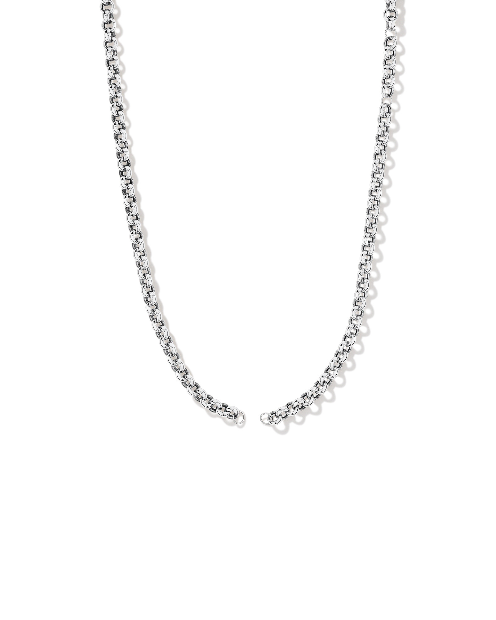 50cm (20") Large Belcher Open Pendant Chain in Sterling Silver