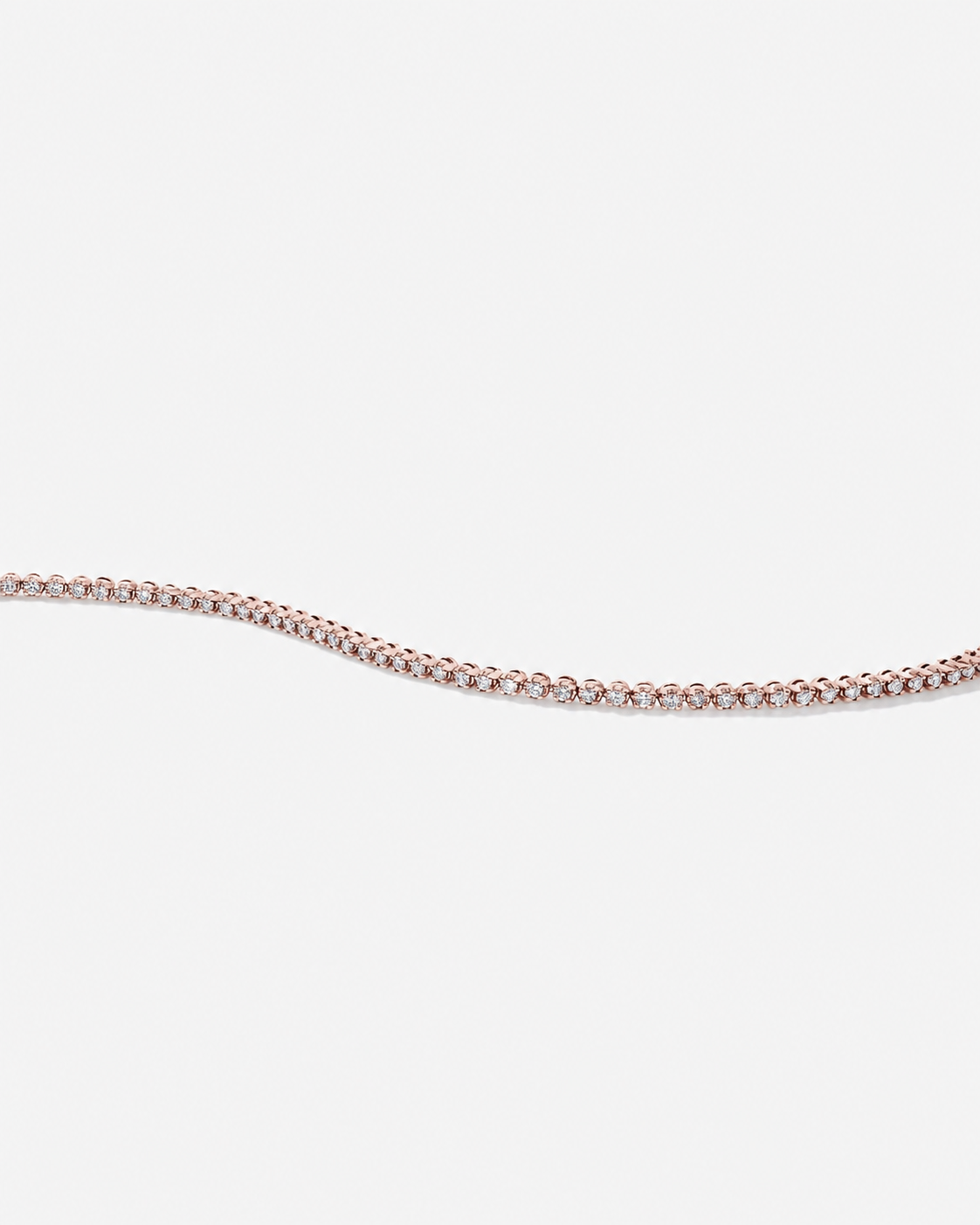 1.00 Carat TW Laboratory-Grown Diamond Tennis Bracelet set in 10kt Rose Gold
