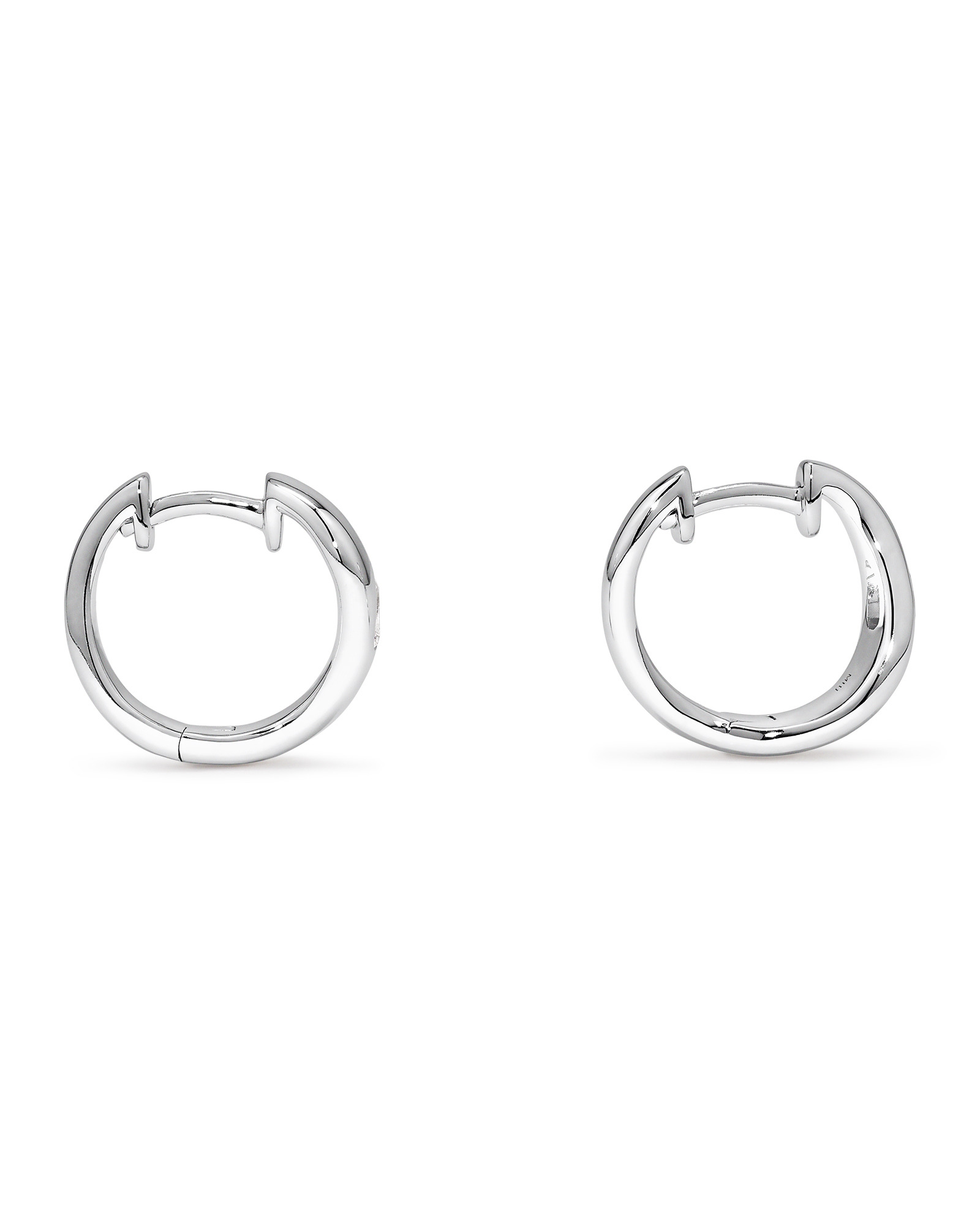 0.20 Carat TW Laboratory-Grown Pear Diamond Hoop Earrings in Sterling Silver