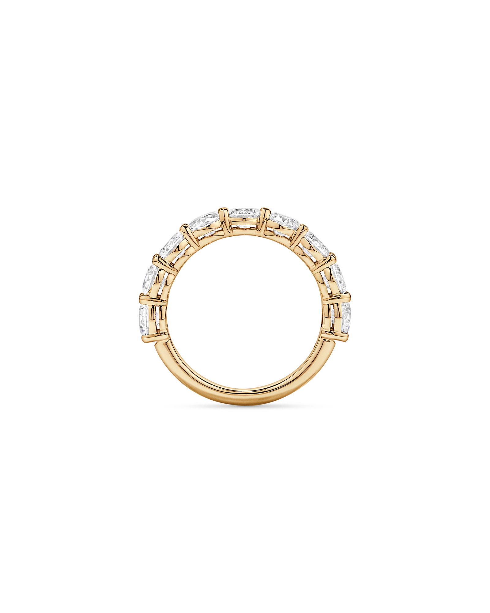 2.74TW Round Brilliant Laboratory-Grown Diamond Wedding Ring 14kt Yellow Gold