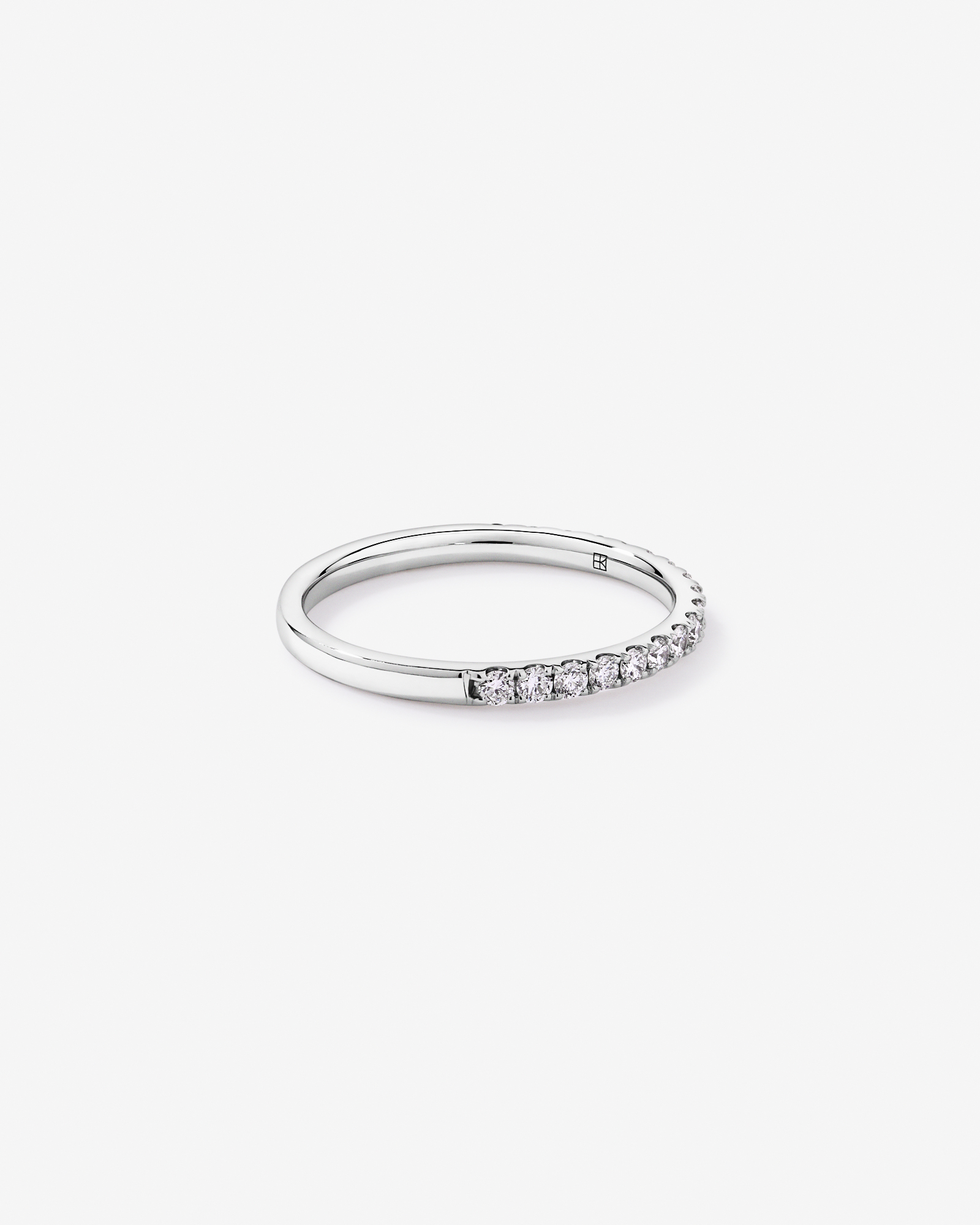 0.34TW Round Brilliant Laboratory-Grown Diamond Wedding Band 14kt White Gold
