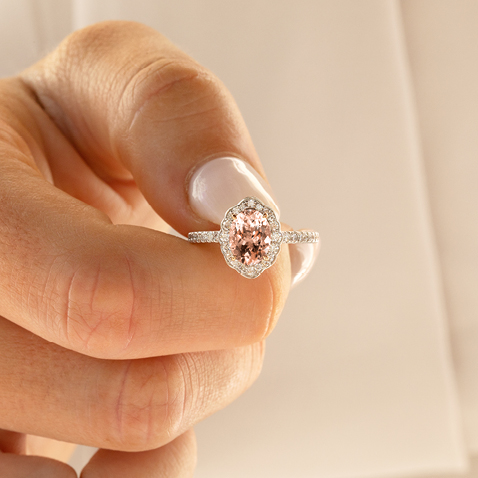 New Sir Michael Hill Designer Bridal Morganite Rings