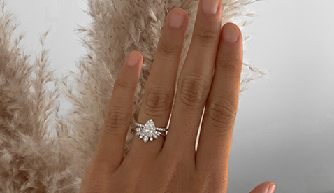 Evermore Contoured Wedding Band with Diamonds in 10ct White Gold Evermore Contoured Wedding Band with Diamonds in 10ct White Gold